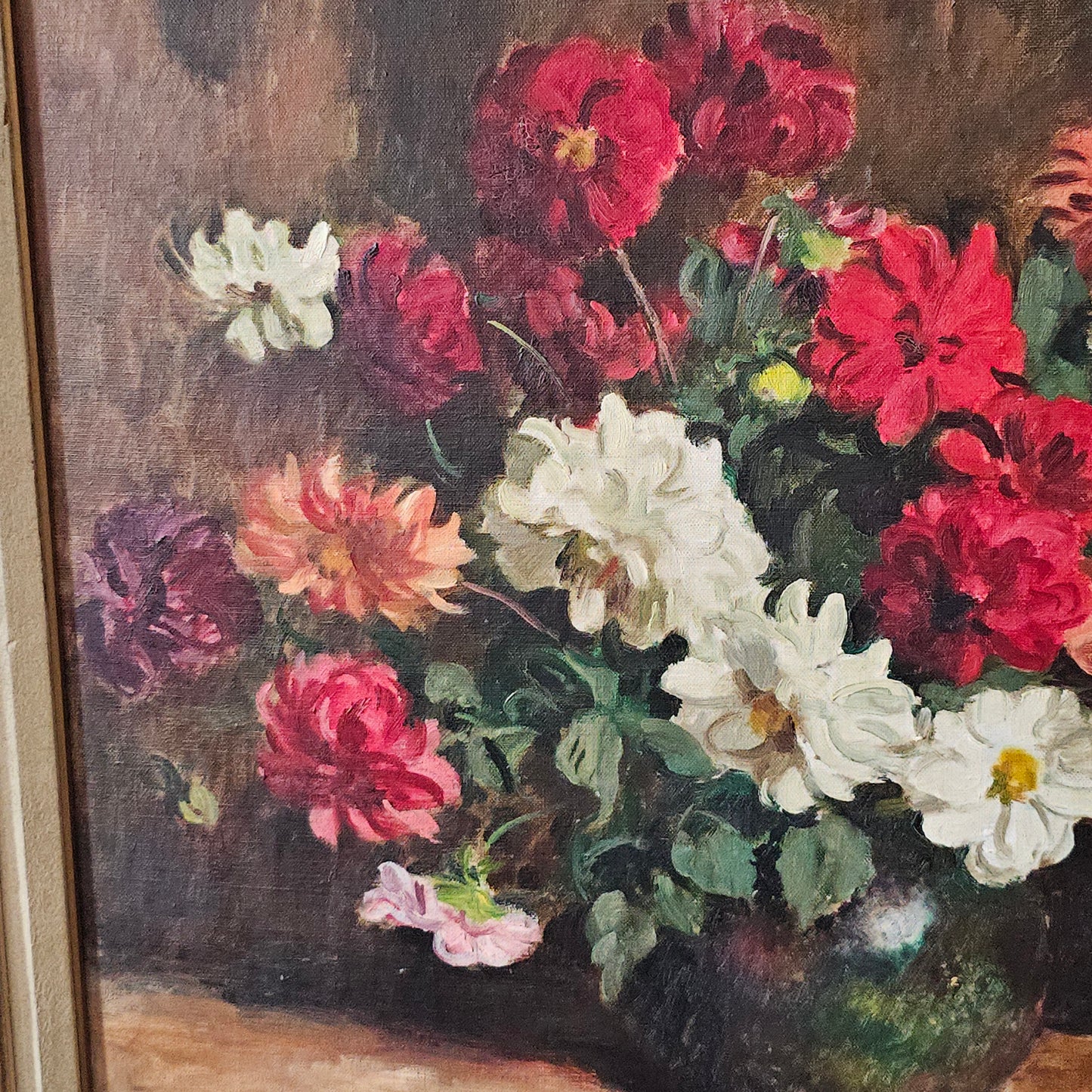 Robert Broadley (South African, 1908-1988) Floral Oil on Canvas - Superb Quality - Lee Sherman Antiques