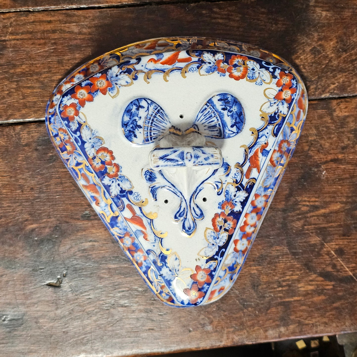 A Victorian Staffordshire Pottery Cheese Wedge And Stand