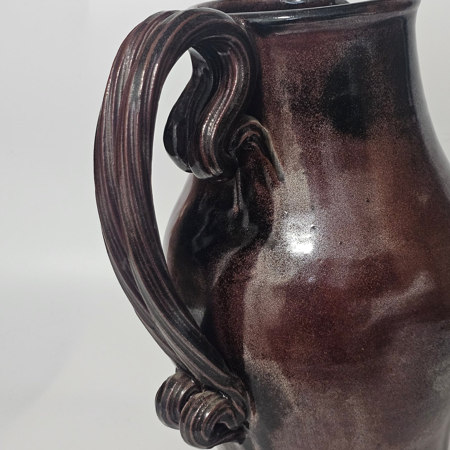 Impressive Large Mid 20thc Studio Pottery Jug 32cm