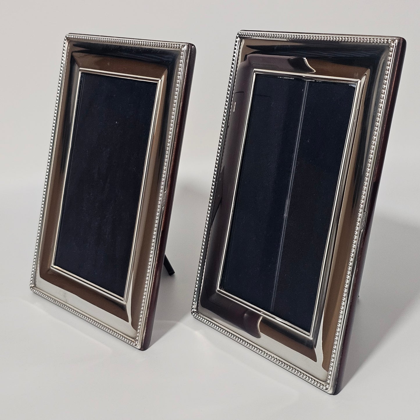 Lovely Vintage Pair Silver Photo Frames 2003, Carr's, Sheffield 20cm x 15.0cm