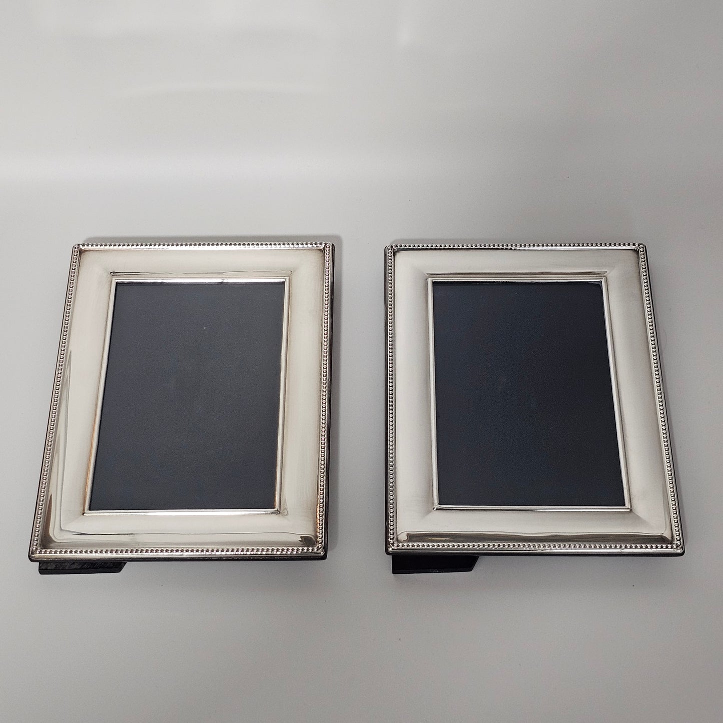 Lovely Vintage Pair Silver Photo Frames 2003, Carr's, Sheffield 20cm x 15.0cm