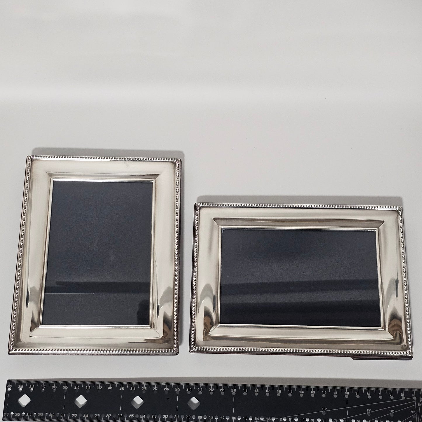 Lovely Vintage Pair Silver Photo Frames 2003, Carr's, Sheffield 20cm x 15.0cm