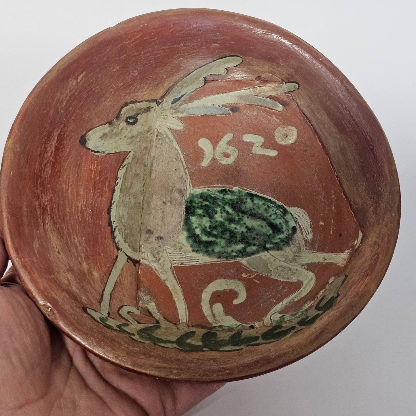 Fabulous Early German Werra Ware Plate c1620