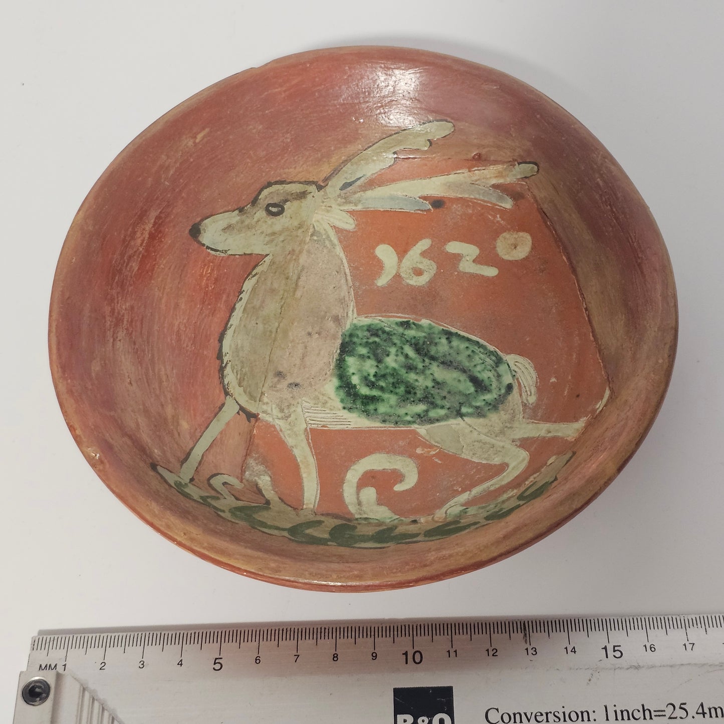 Fabulous Early German Werra Ware Plate c1620
