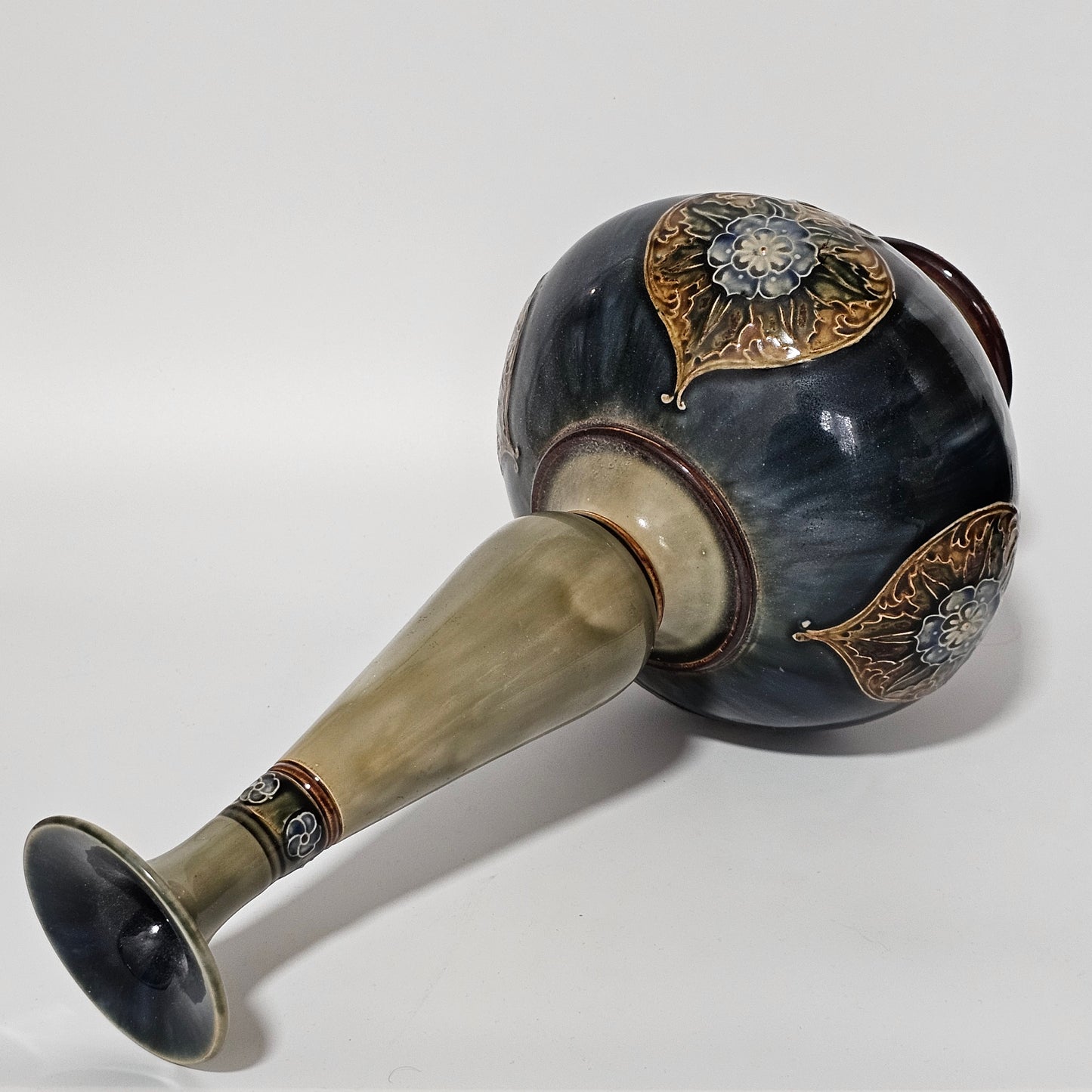 Early 20thc Royal Doulton Large Stoneware Vase 41cm