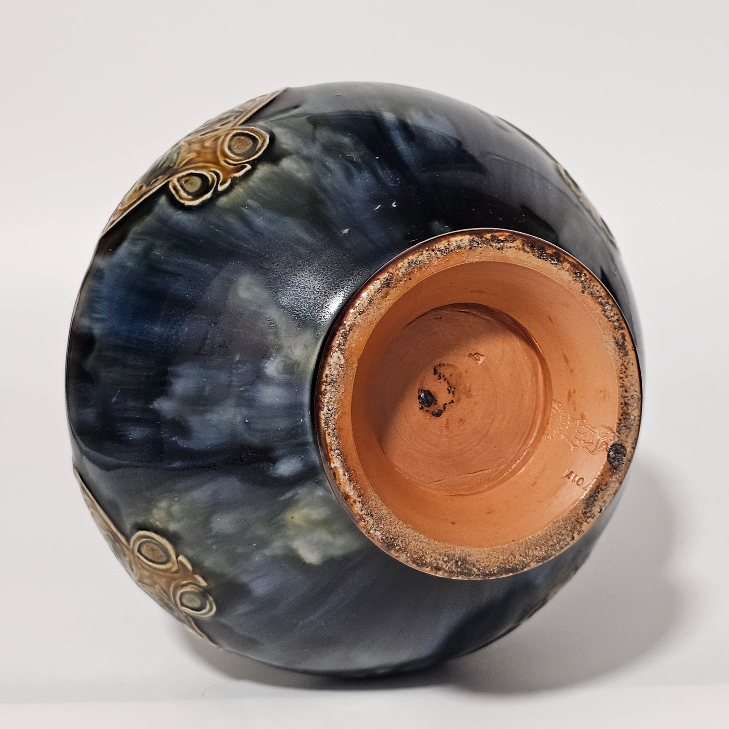 Early 20thc Royal Doulton Large Stoneware Vase 41cm