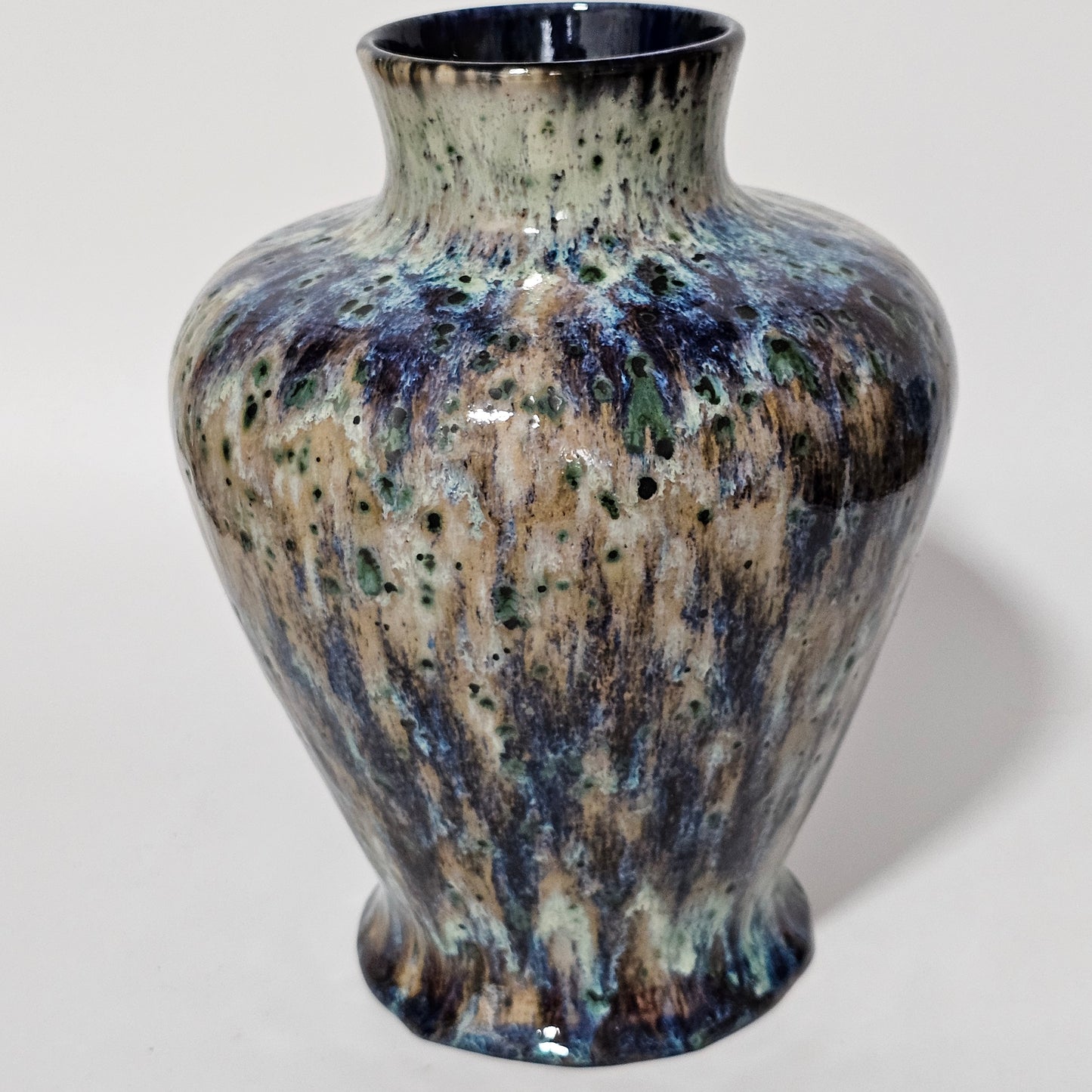 Mid 20th Century Large High Fired Cobridge Art Pottery Balluster Vase