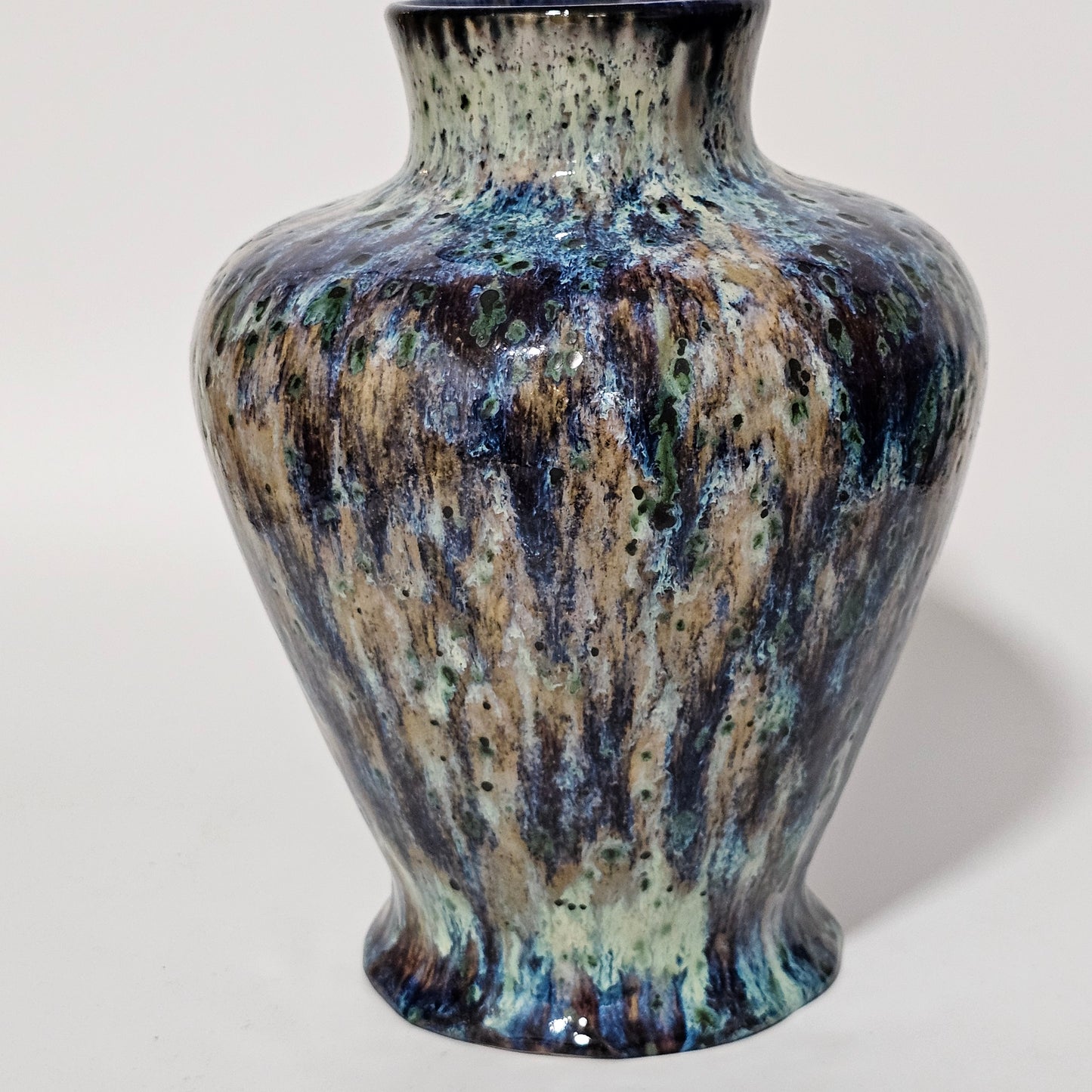 Mid 20th Century Large High Fired Cobridge Art Pottery Balluster Vase