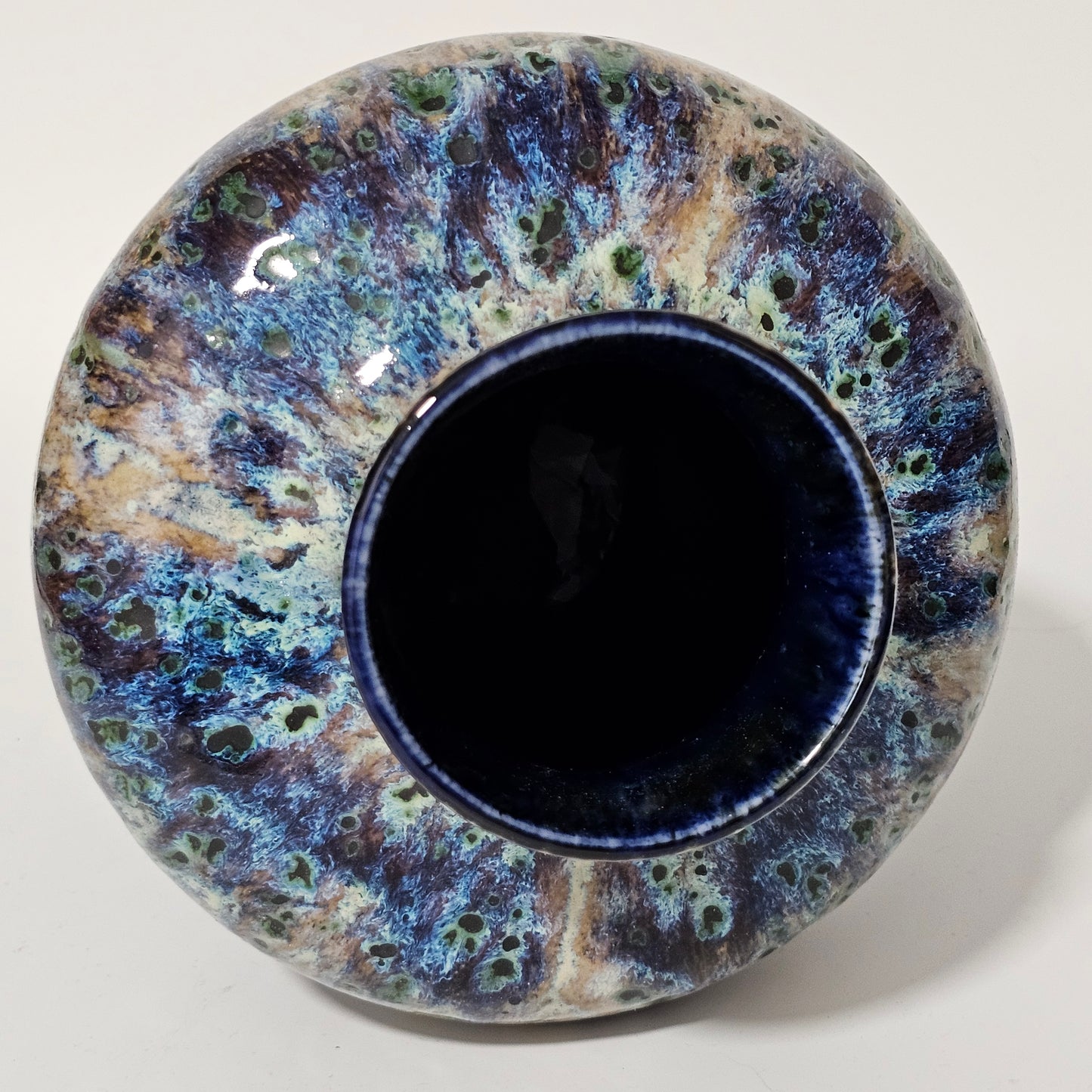 Mid 20th Century Large High Fired Cobridge Art Pottery Balluster Vase