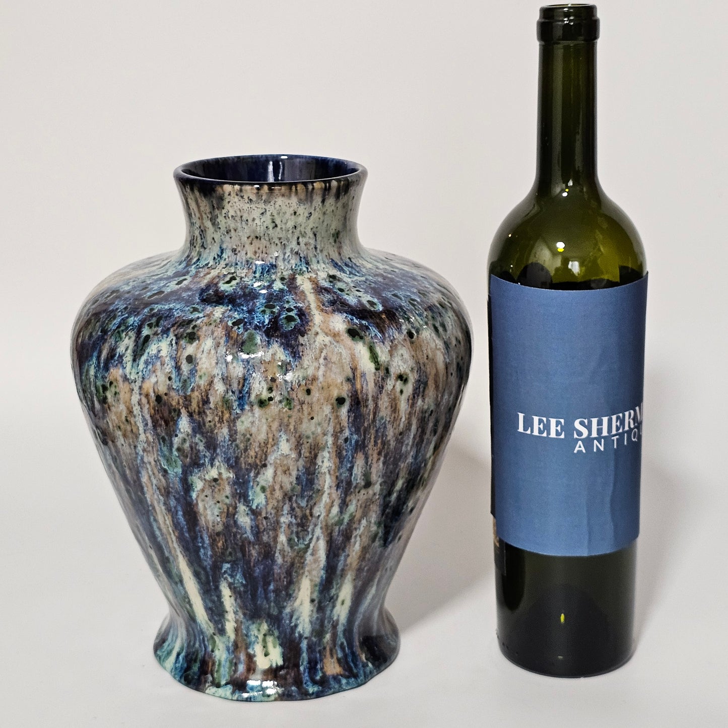 Mid 20th Century Large High Fired Cobridge Art Pottery Balluster Vase