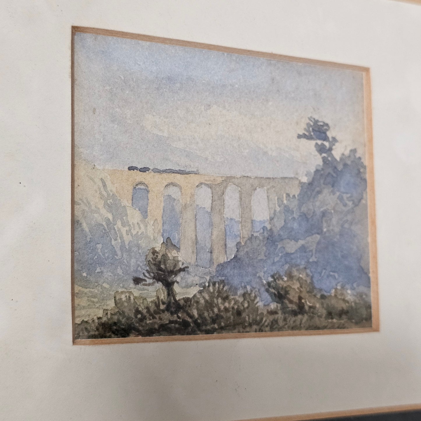 Delightful Miniature 19th century Watercolour - Preston Brook