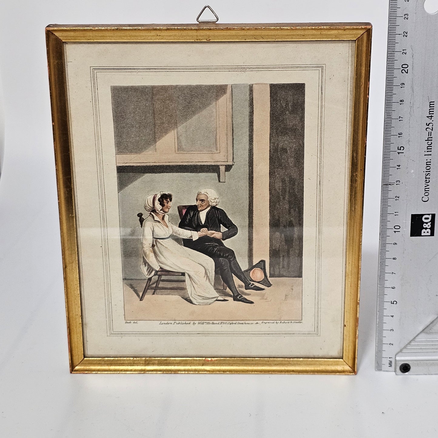 Delightful Regency Engraved Scene of a Courting Couple Published by William Holland (1757 - 1834)