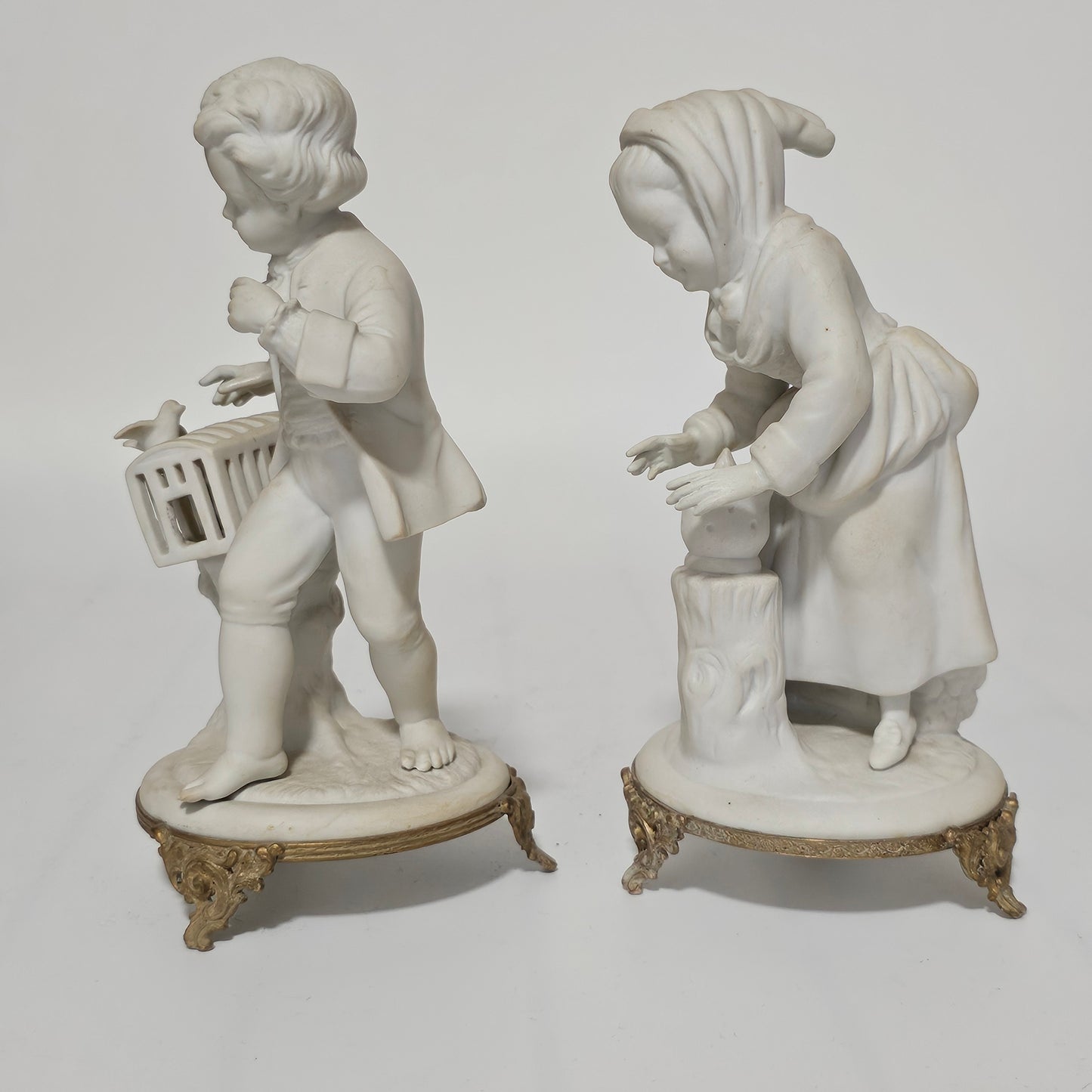 Fine Parian Pair of Figures Capodimonte/Naples c1900