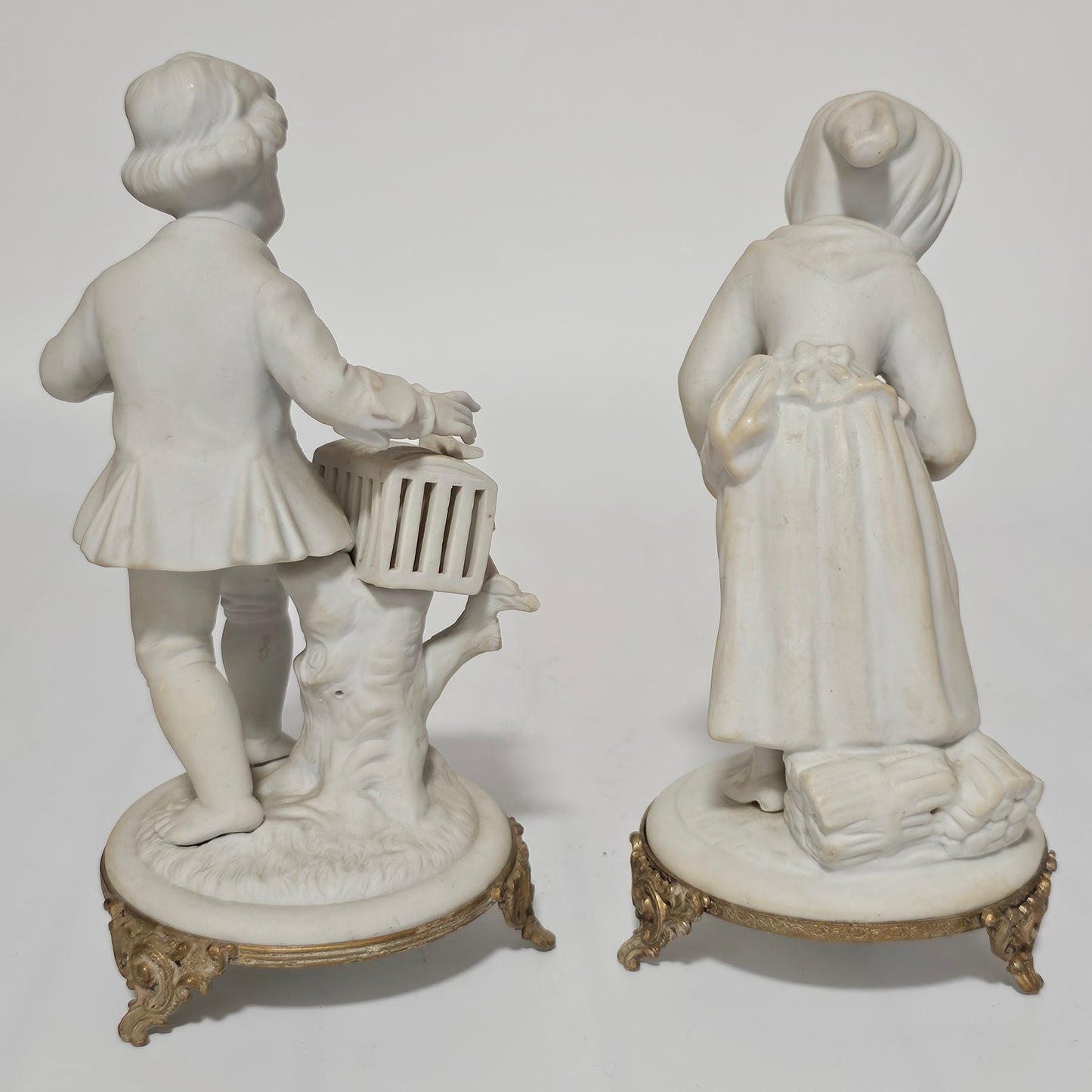 Fine Parian Pair of Figures Capodimonte/Naples c1900