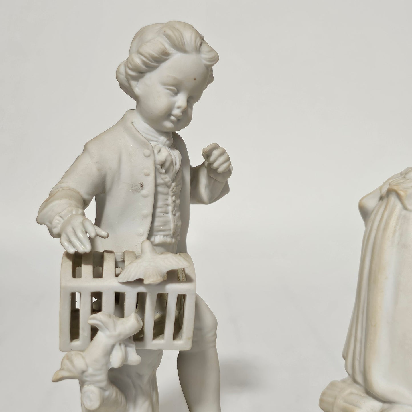 Fine Parian Pair of Figures Capodimonte/Naples c1900