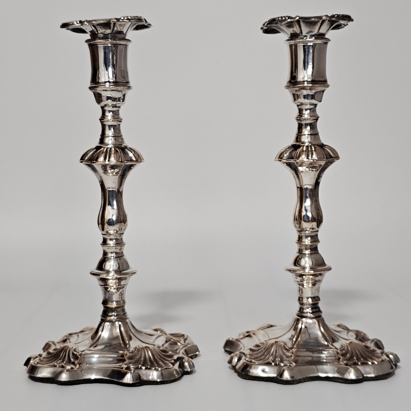 Early 19Th Century Old Sheffield Plate Candlesticks