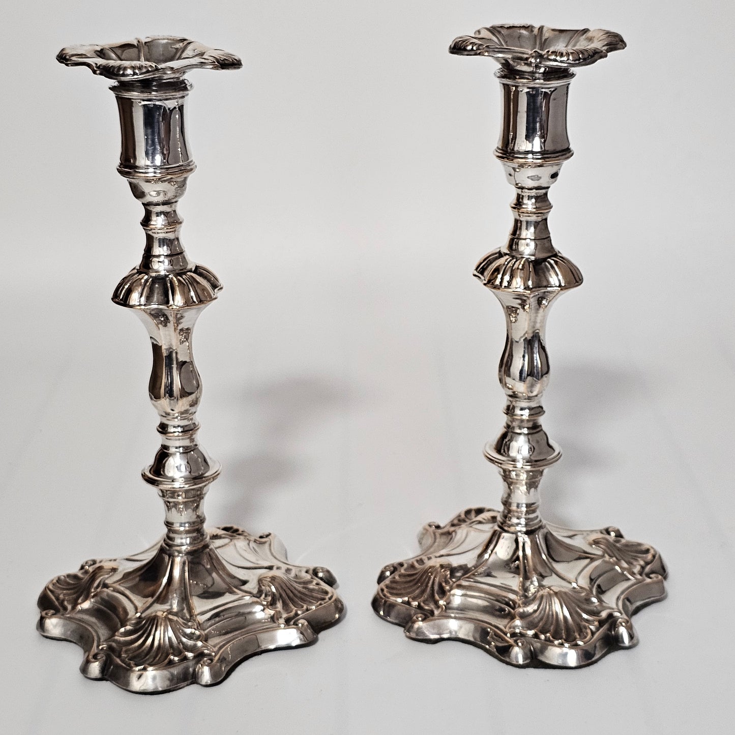 Early 19Th Century Old Sheffield Plate Candlesticks
