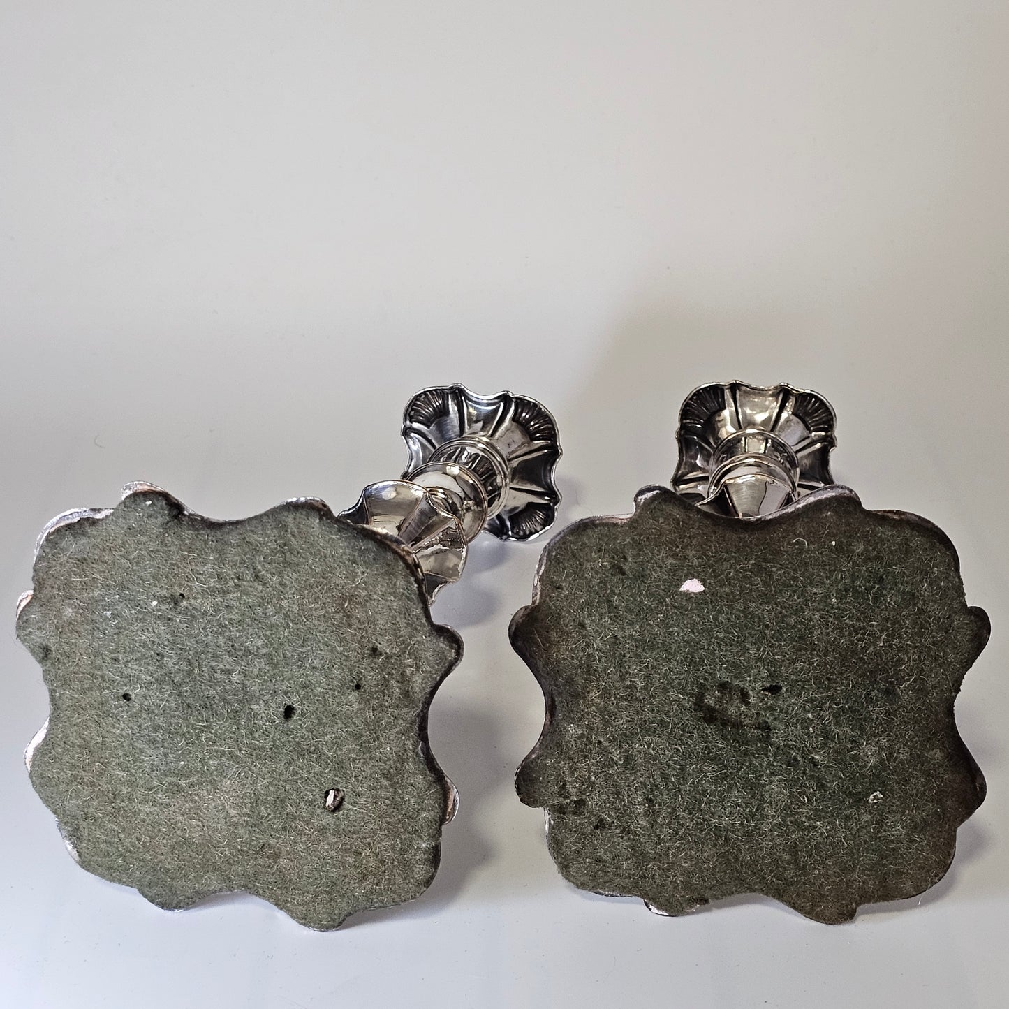 Early 19Th Century Old Sheffield Plate Candlesticks