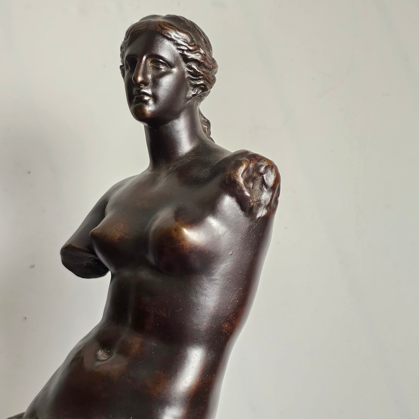 After The Antique, Bronze Figure Of The Venus De Milo Cast By Barbedienne 31cm