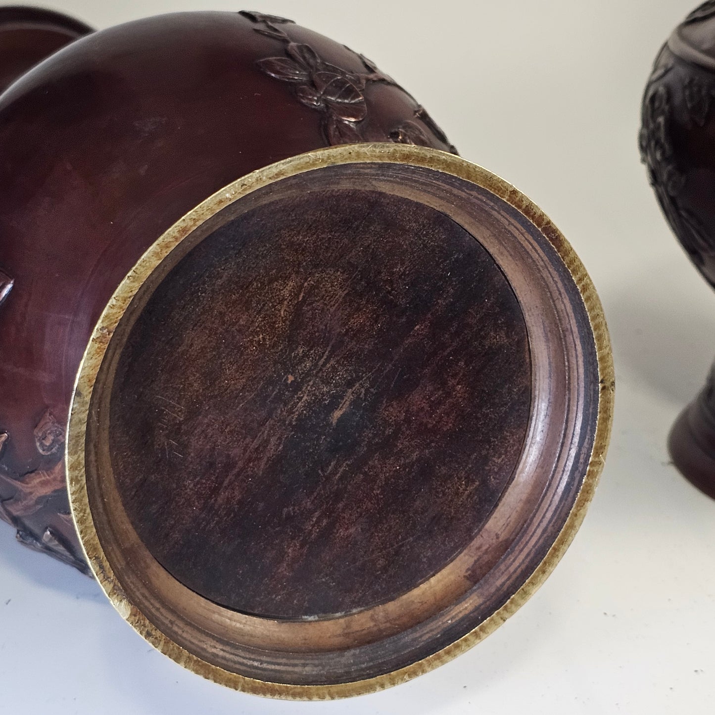 Japanese Meiji Period Bronze& Copper Vases c1900