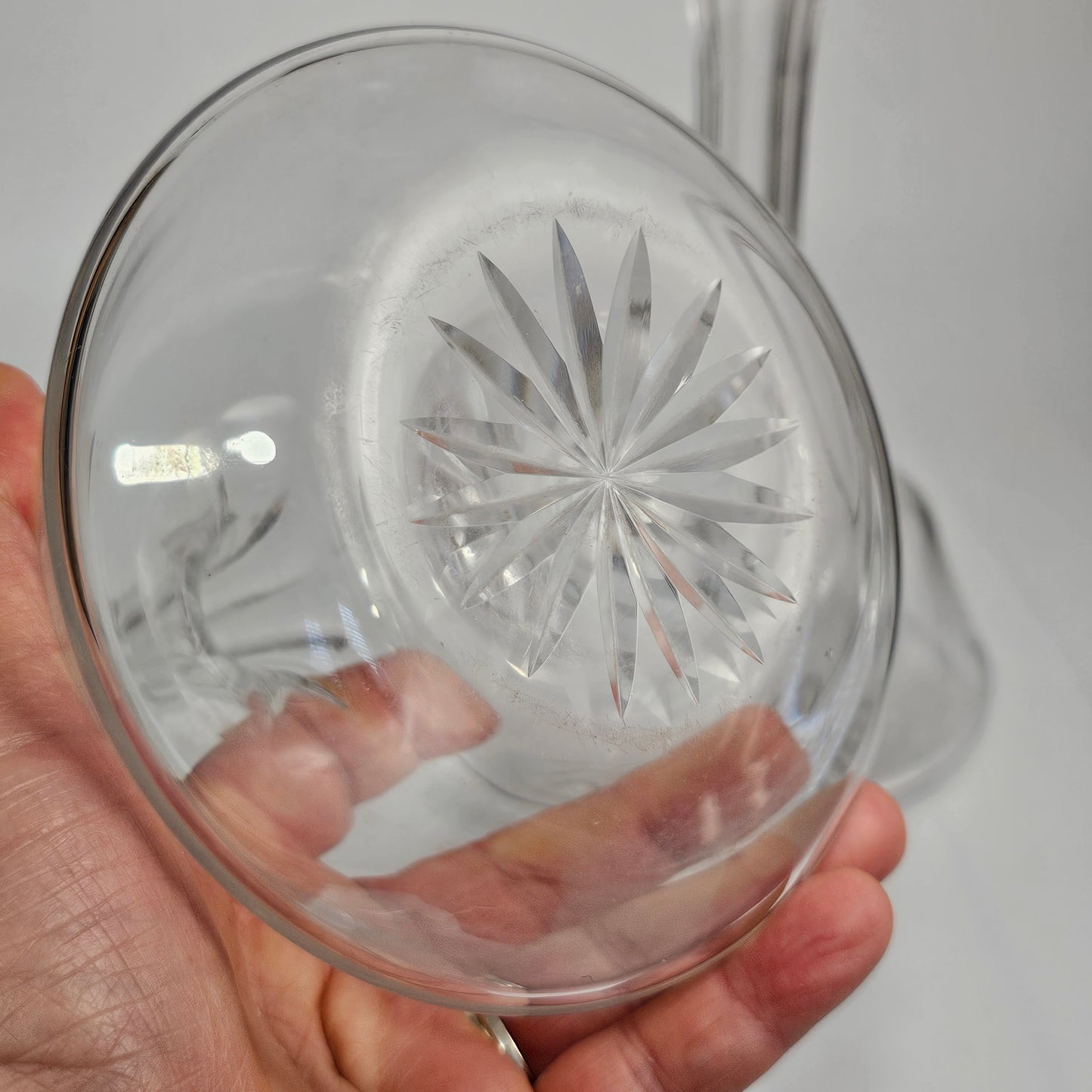 Delightful Pair of Cut Glass Edwardian Wine/Water Carafes c1920