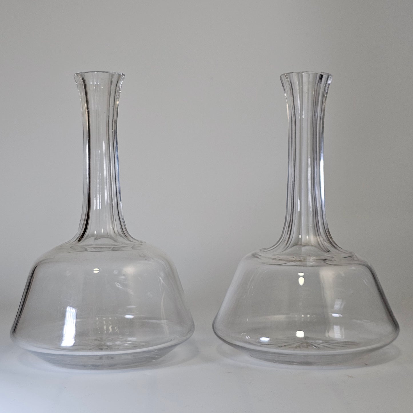 Delightful Pair of Cut Glass Edwardian Wine/Water Carafes c1920