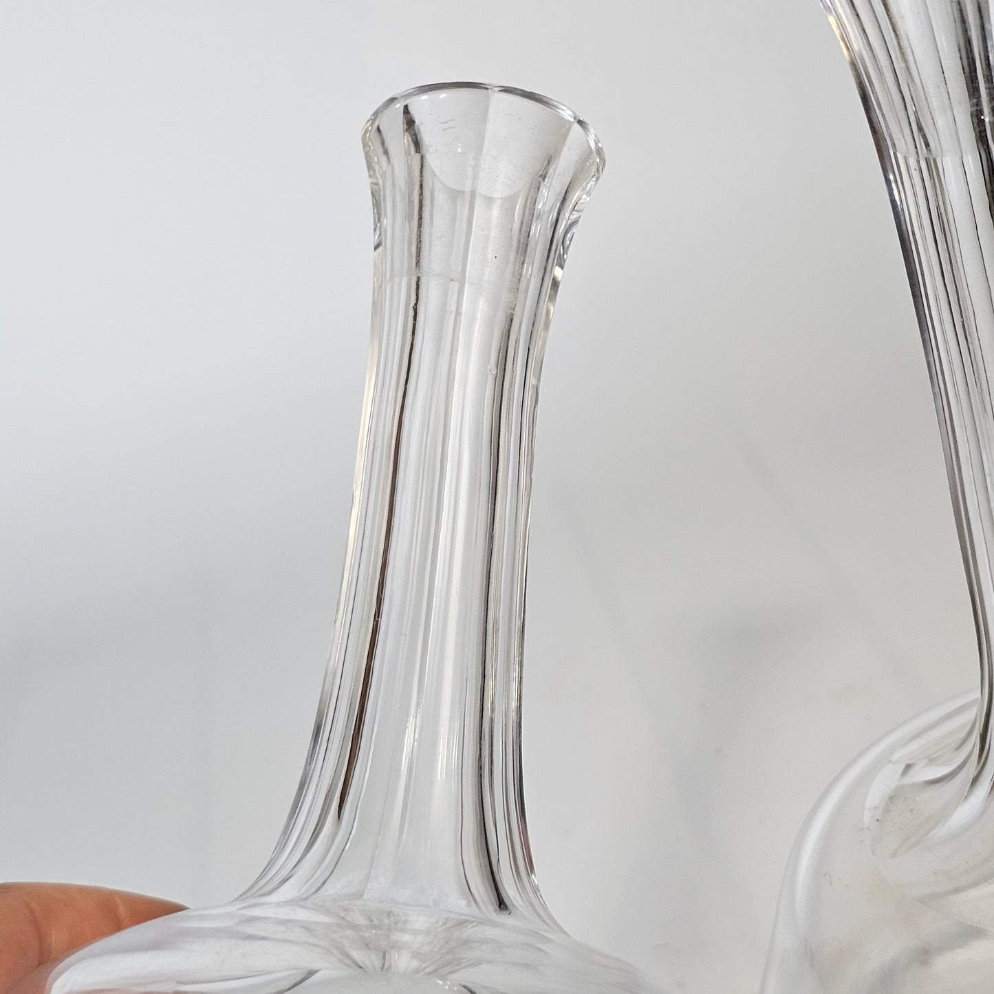 Delightful Pair of Cut Glass Edwardian Wine/Water Carafes c1920