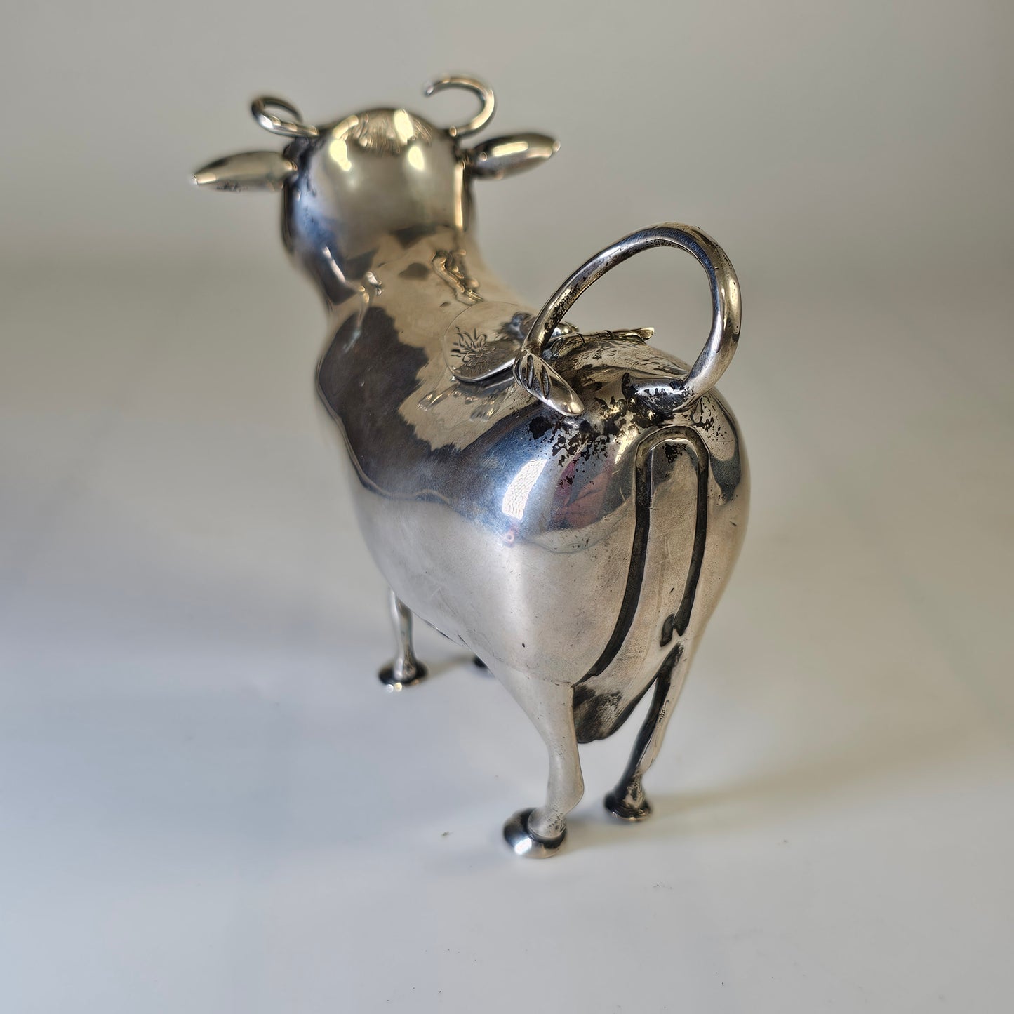 Sterling Silver Cow Creamer - Antique Victorian