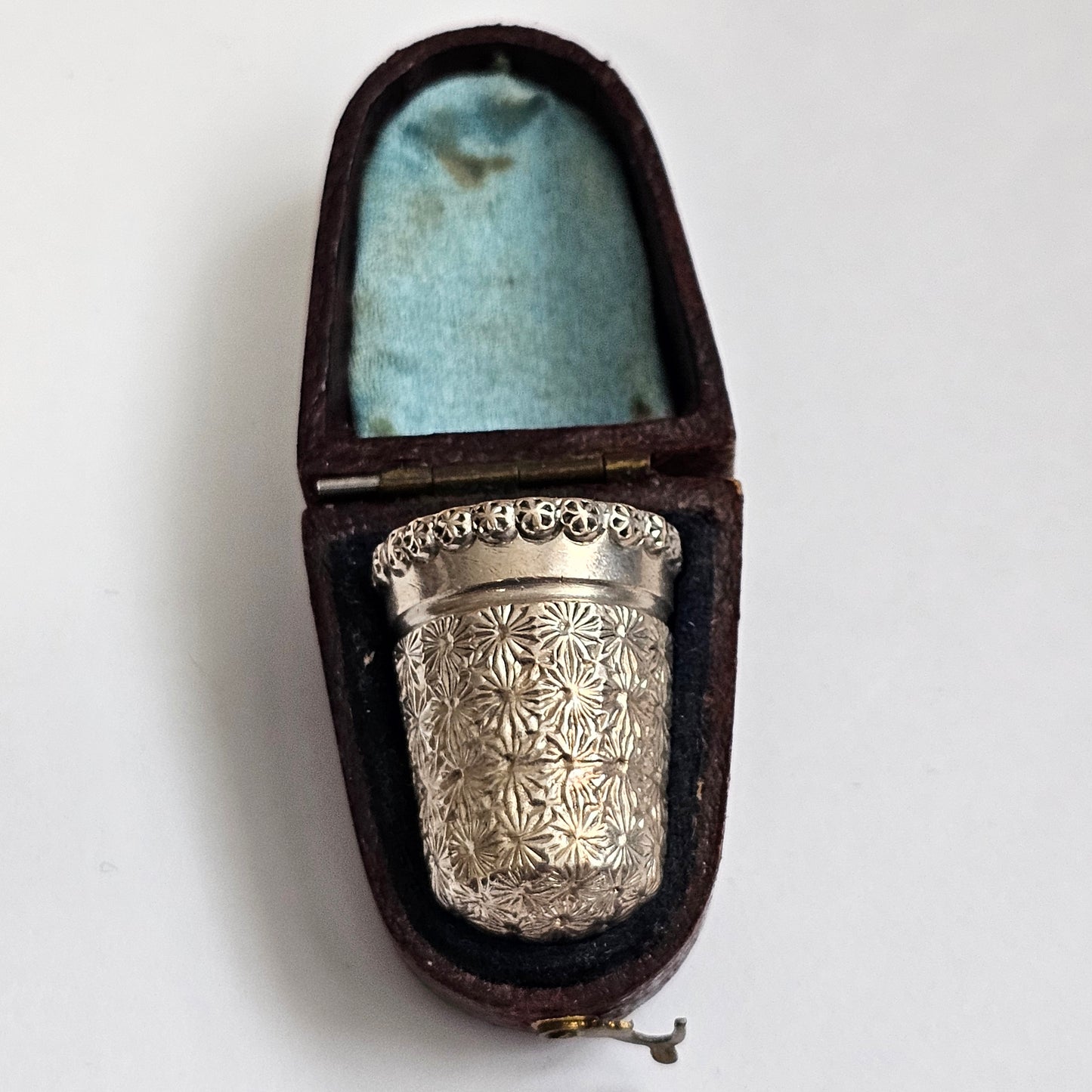 Delightful Mint Charles Horner Silver Thimble c1898