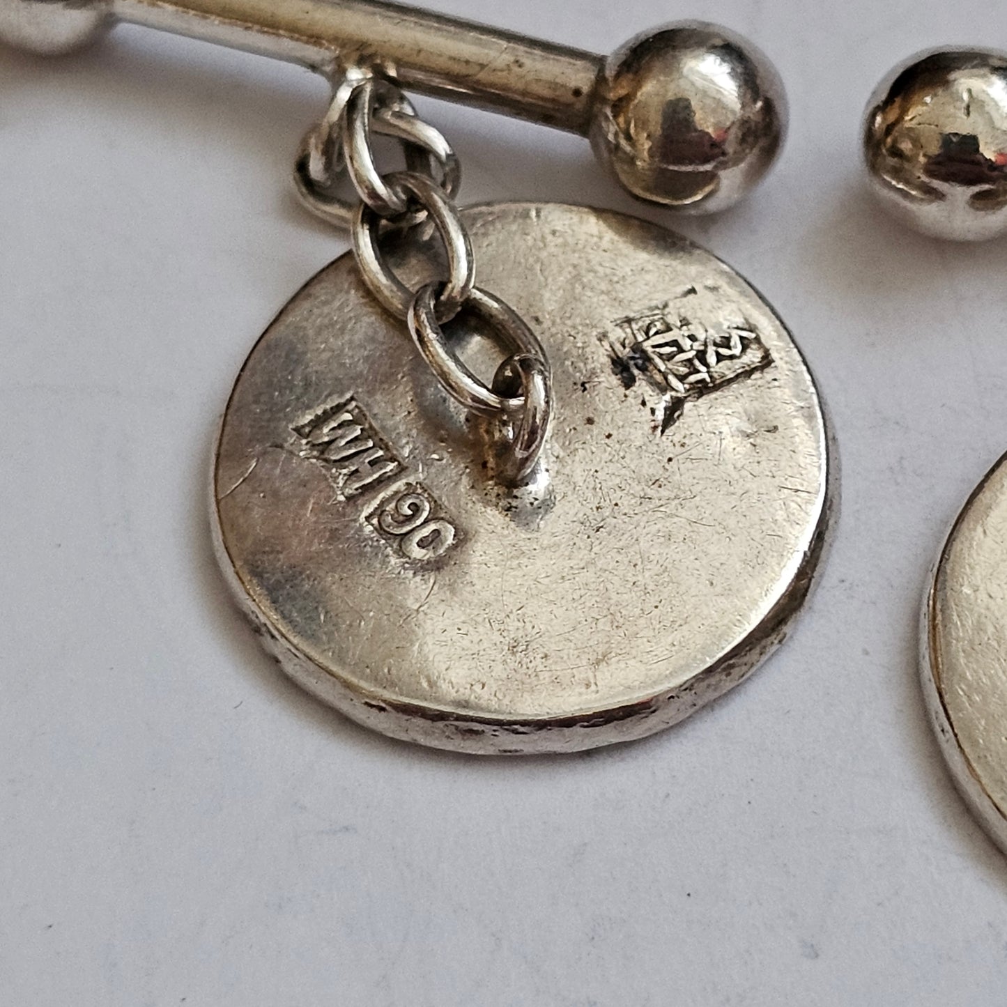 Delightful Antique Chinese Silver Cufflinks Wang Hing