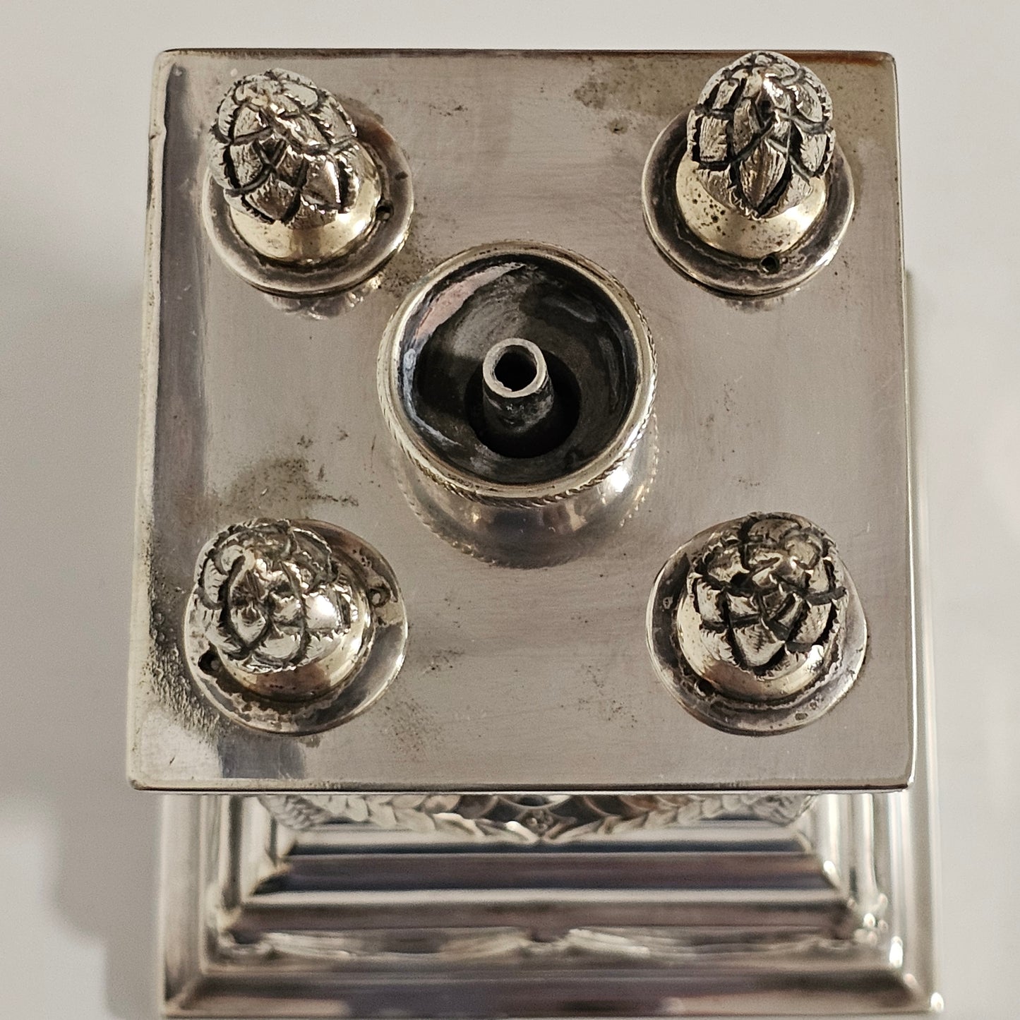 Impressive Large Victorian Silver Plated Table Desk Lighter Barnard Brothers