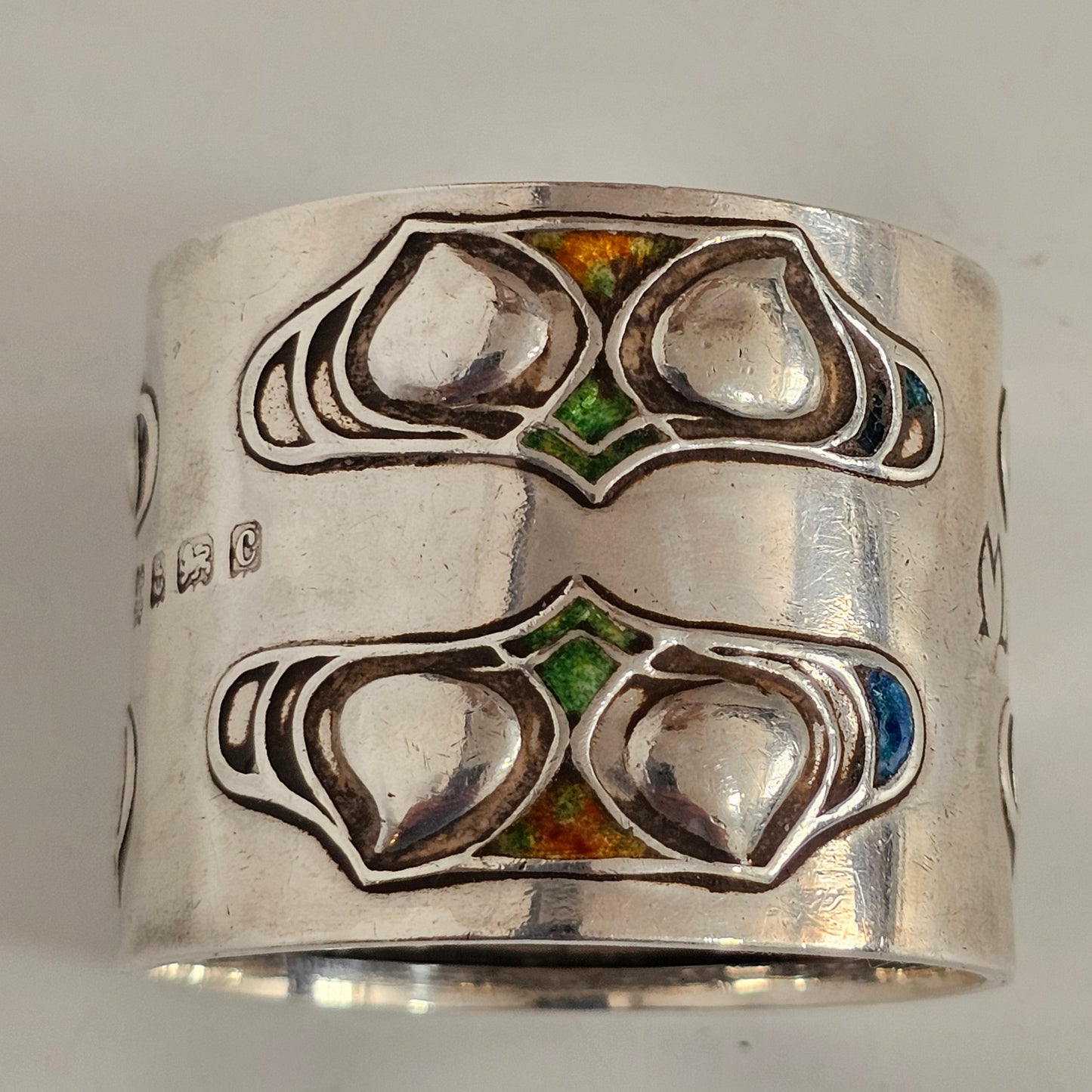 Silver and namel Liberty Napkin Ring