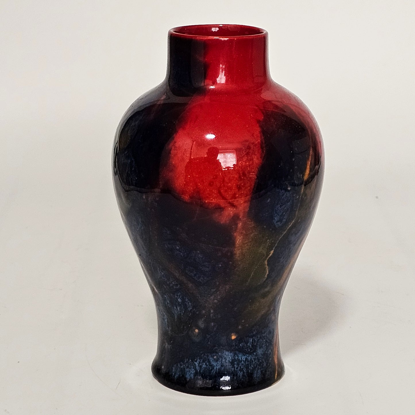 Royal Doulton England Sung Flambe Ware Vase Signed Fm (Fred Moore)