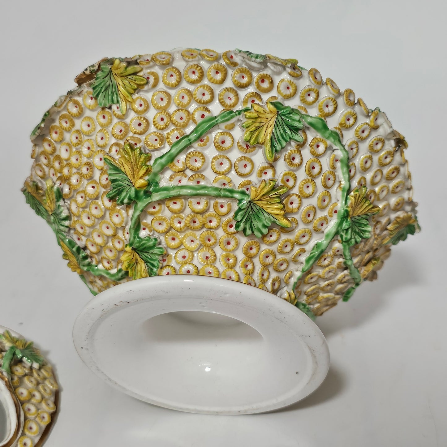 Spode Flower-encrusted Pot Pourri Bowl & Cover c1830