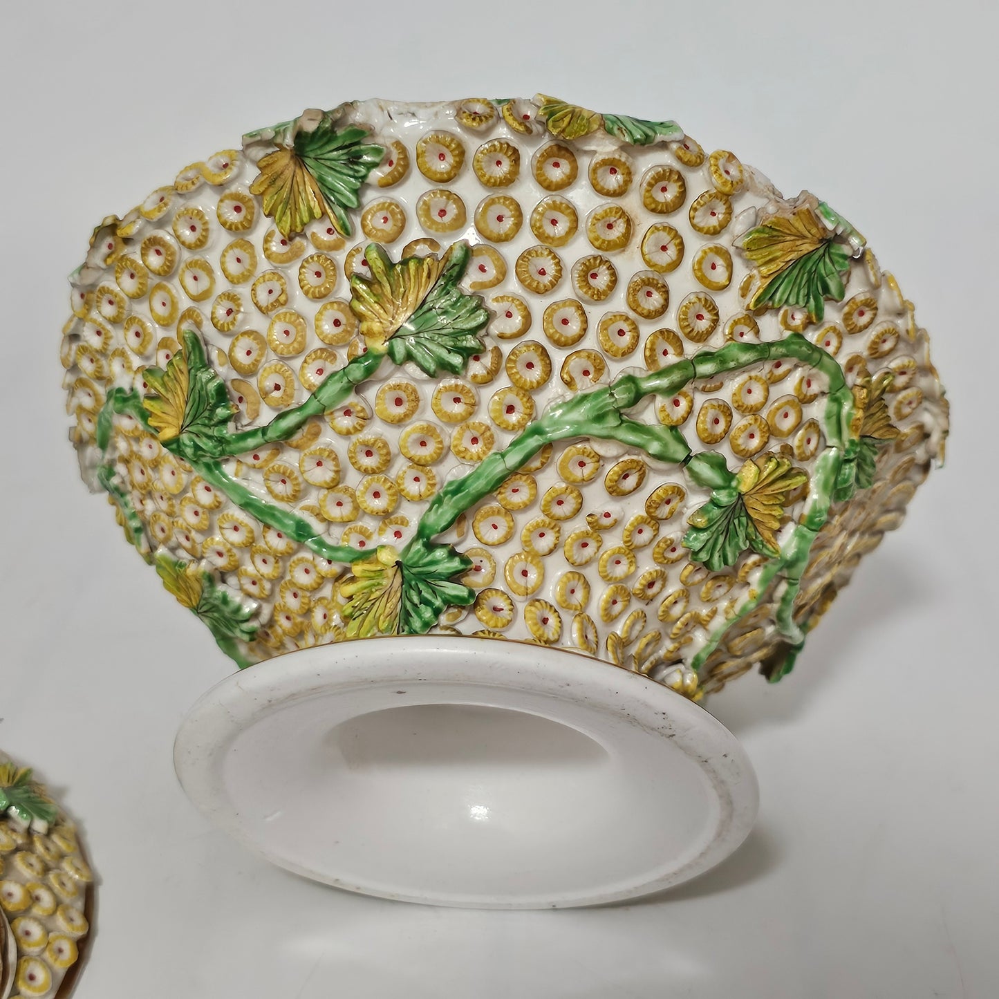 Spode Flower-encrusted Pot Pourri Bowl & Cover c1830