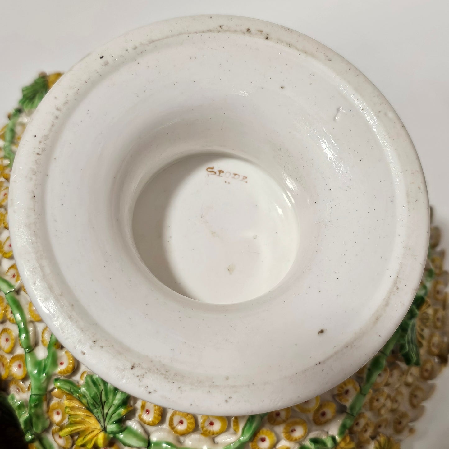 Spode Flower-encrusted Pot Pourri Bowl & Cover c1830
