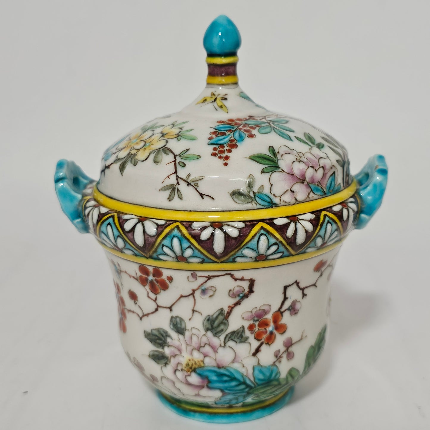 Exquisite Thedore Deck Chinoiserie Box & Cover - Rare