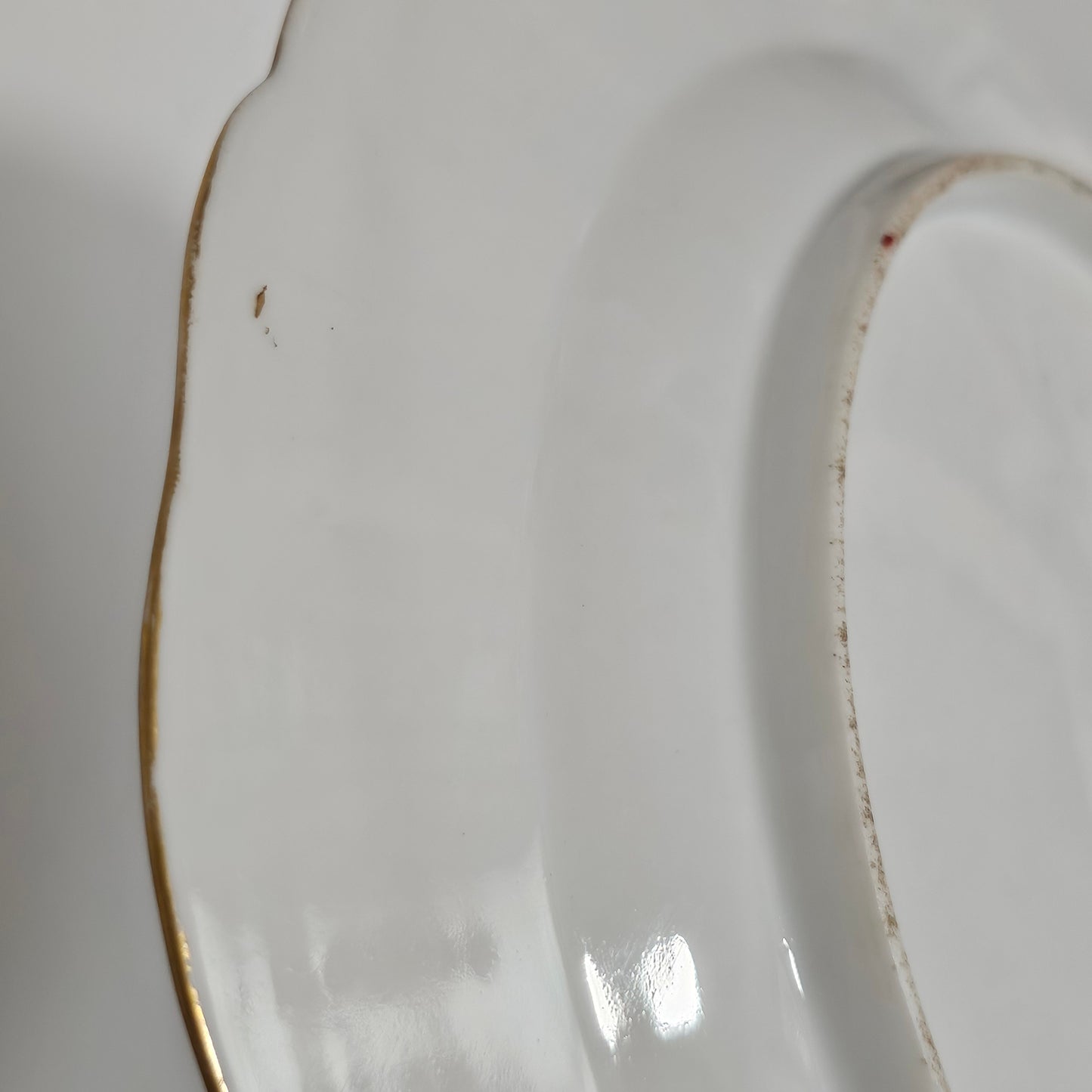 19thc Porcelain Plate Chelsea-Gold Anchor, Bird Pattern