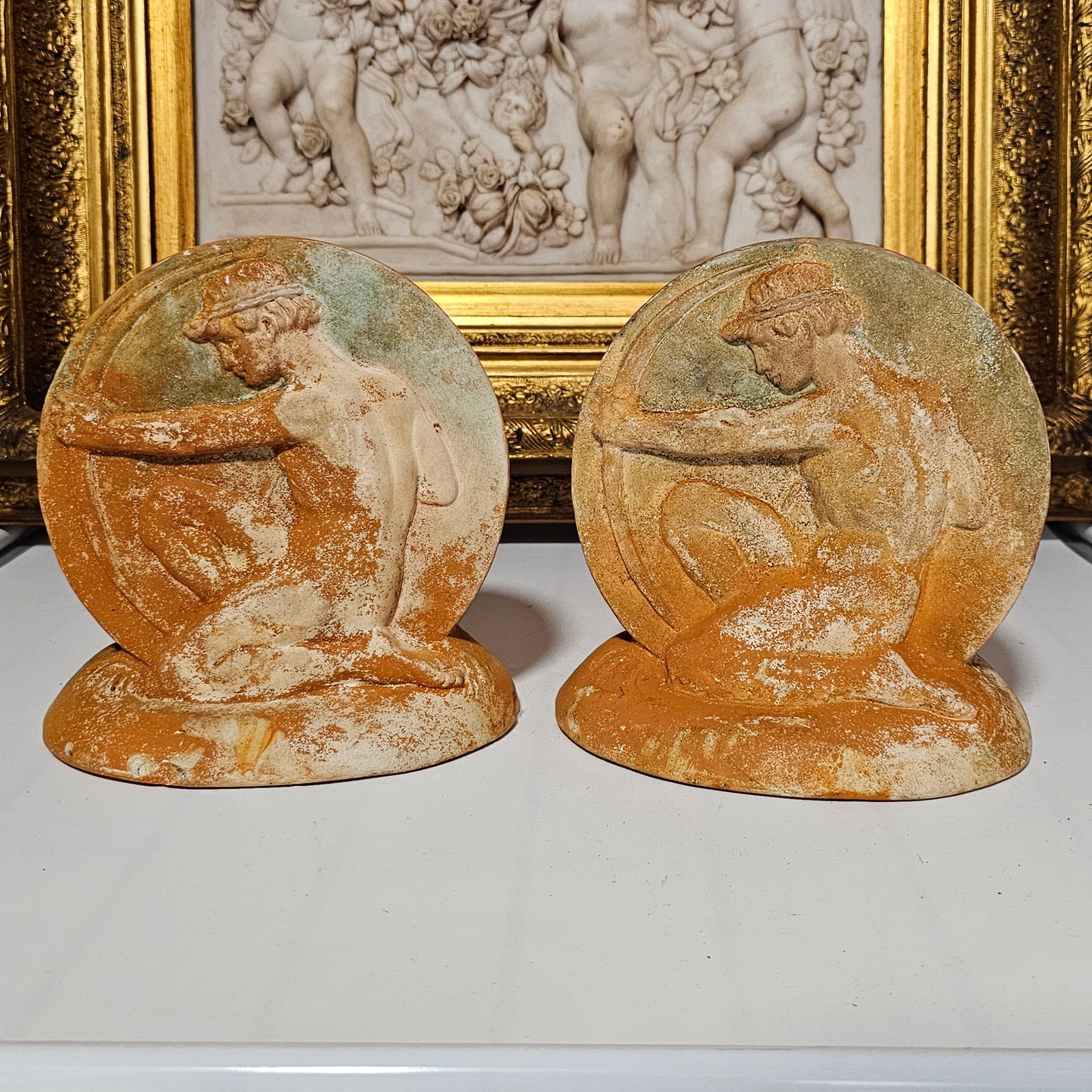 Fabulous Pair of Classical Archer Bookends – Compton Potters Art Guild
