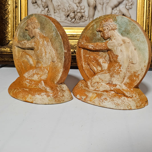 Fabulous Pair of Classical Archer Bookends – Compton Potters Art Guild - Lee Sherman Antiques