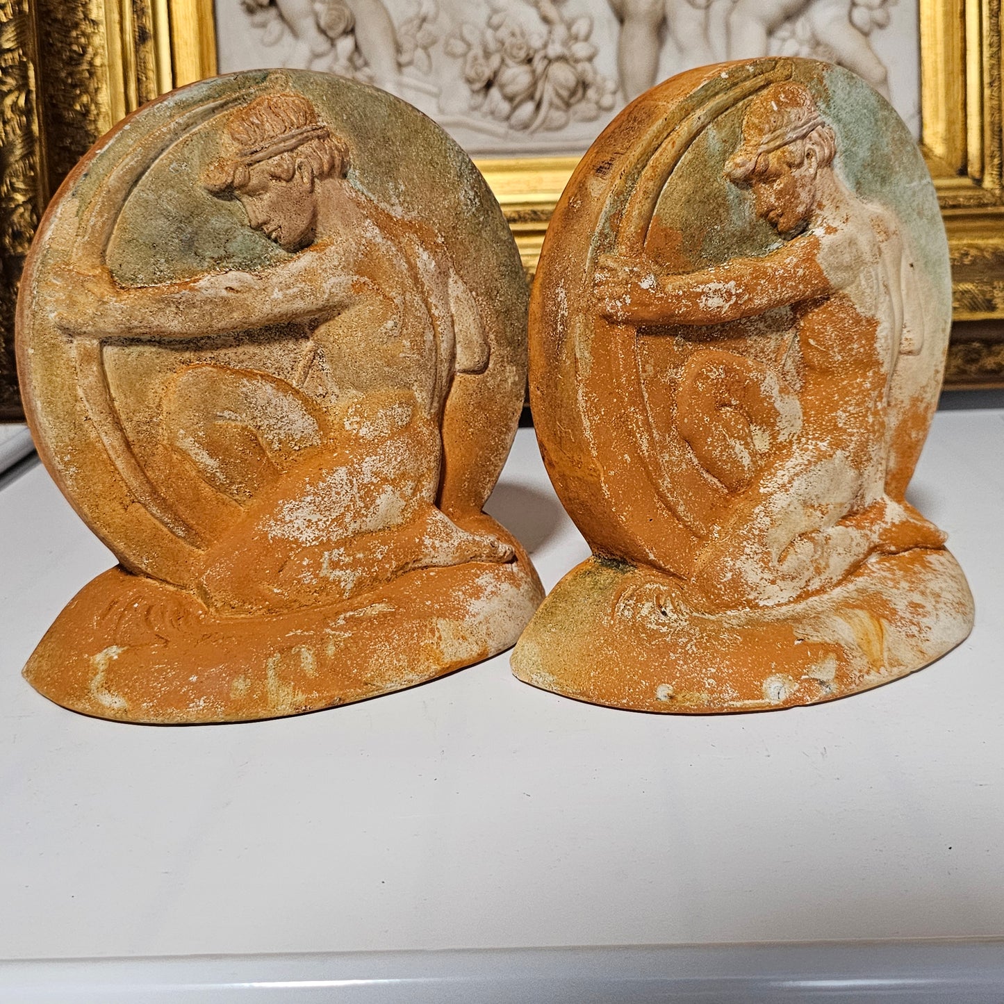 Fabulous Pair of Classical Archer Bookends – Compton Potters Art Guild
