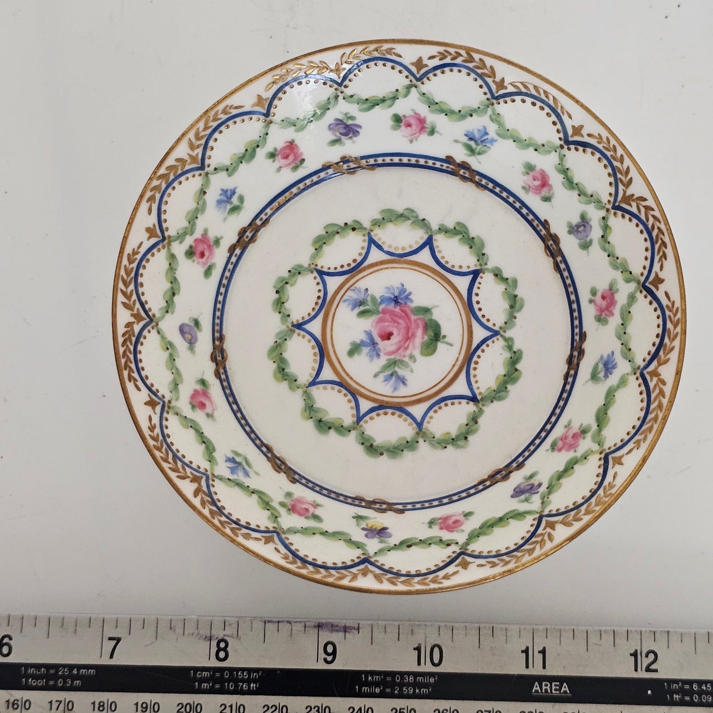 Pretty 19thc Sevres Decorated Dish - Lee Sherman Antiques