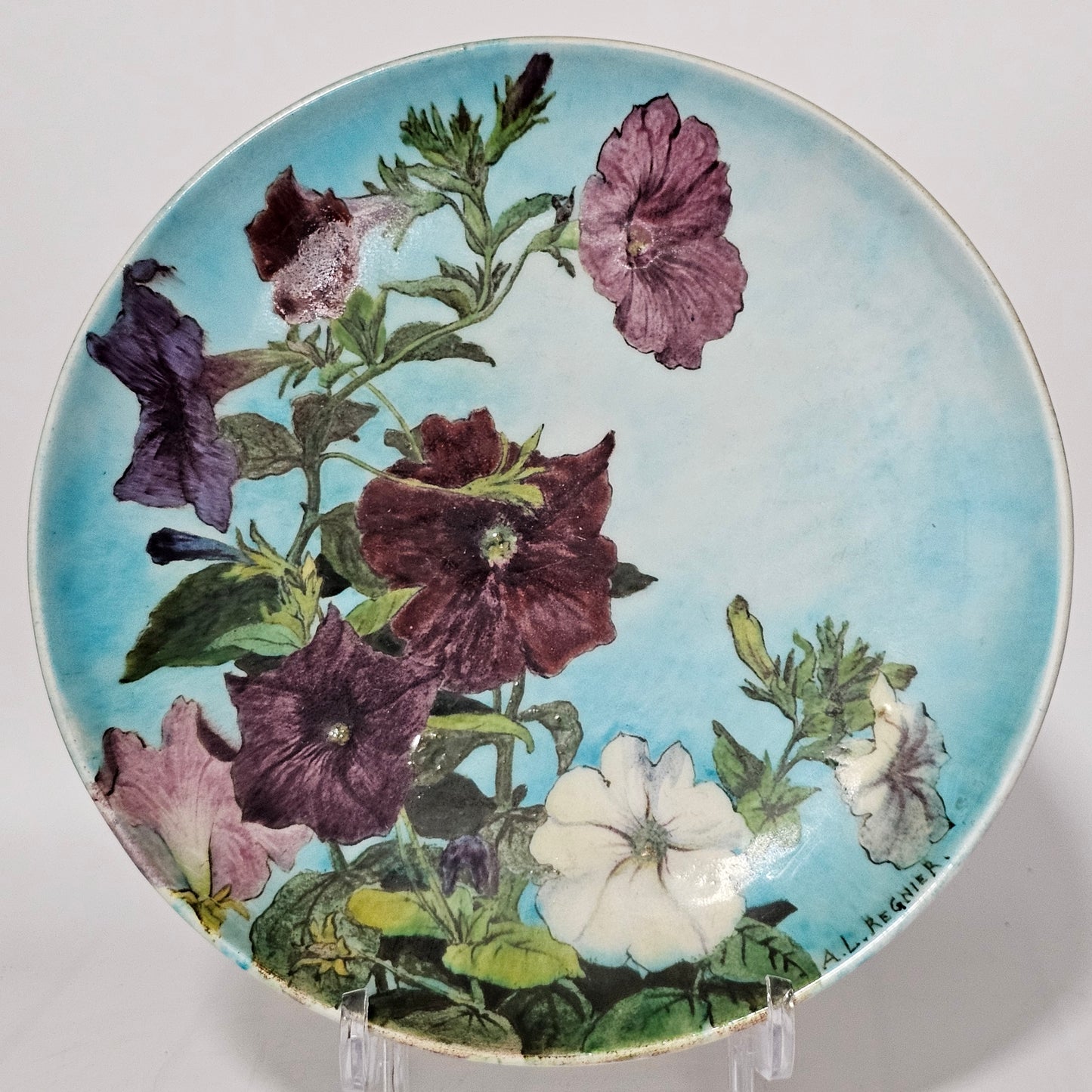 A. L. Regnier for Théodore Deck – Exquisite Hand-Painted Faience Charger (c.1910)