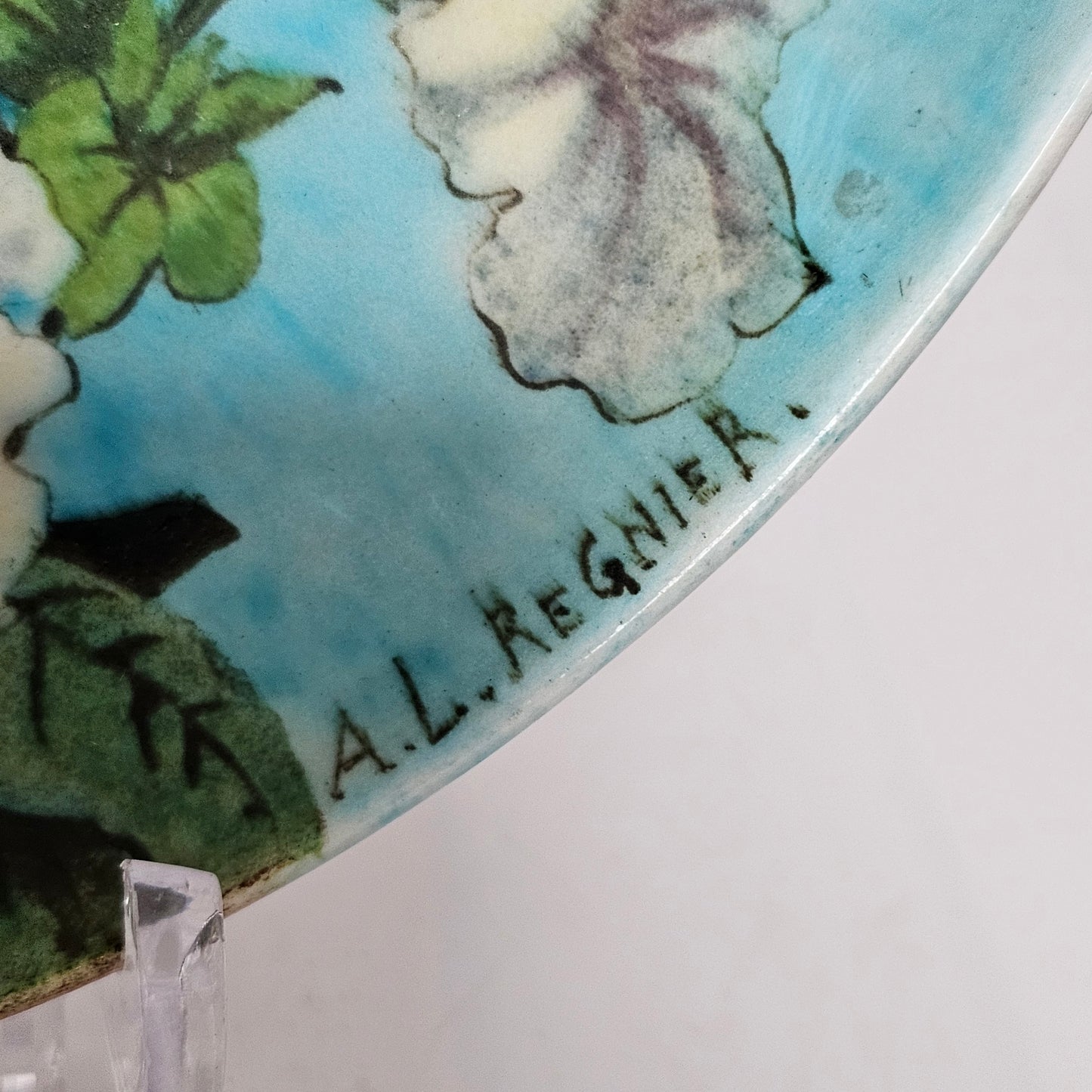 A. L. Regnier for Théodore Deck – Exquisite Hand-Painted Faience Charger (c.1910)