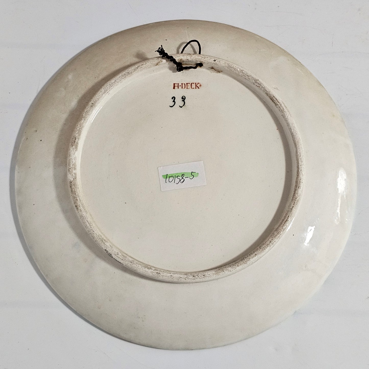 A. L. Regnier for Théodore Deck – Exquisite Hand-Painted Faience Charger (c.1910)