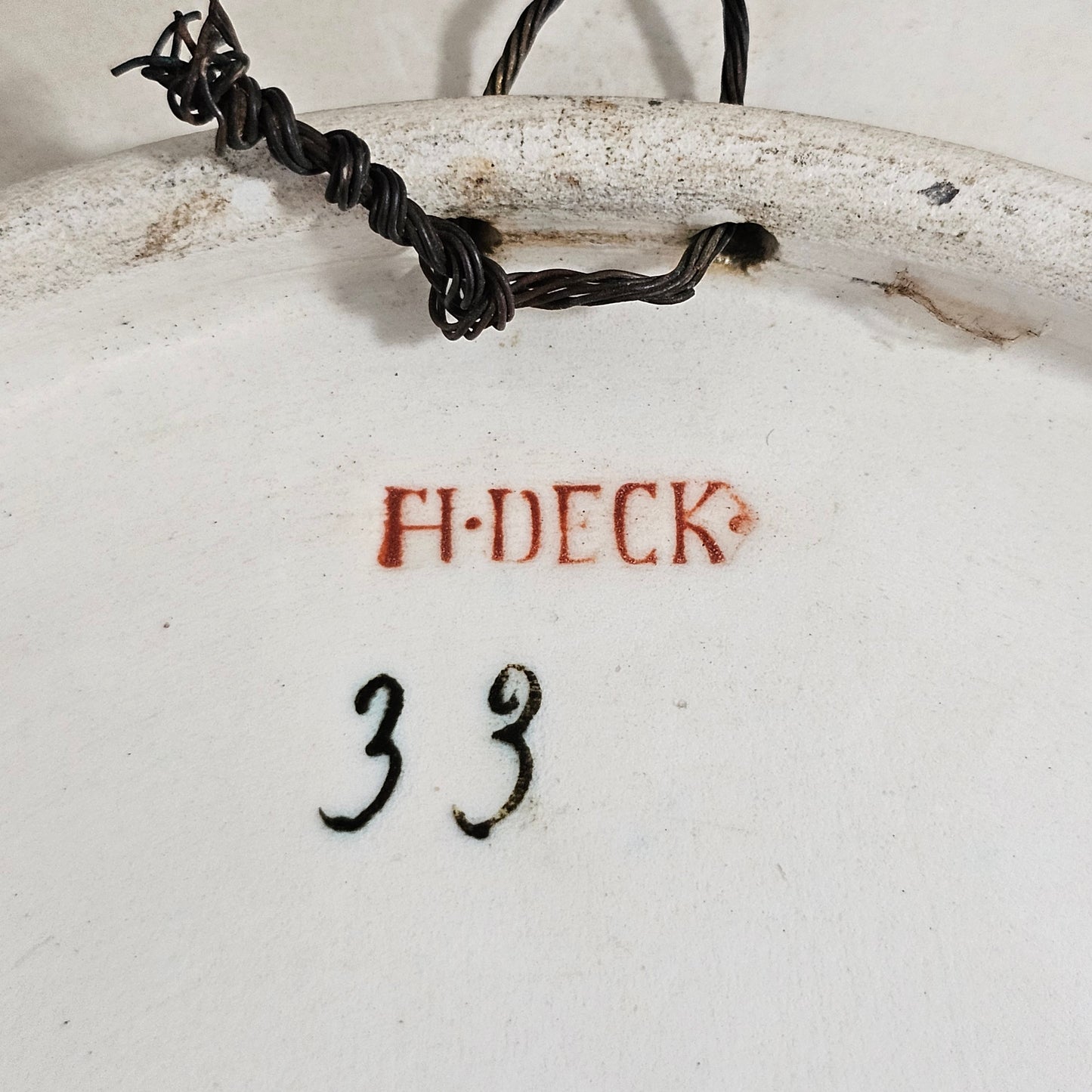 A. L. Regnier for Théodore Deck – Exquisite Hand-Painted Faience Charger (c.1910)