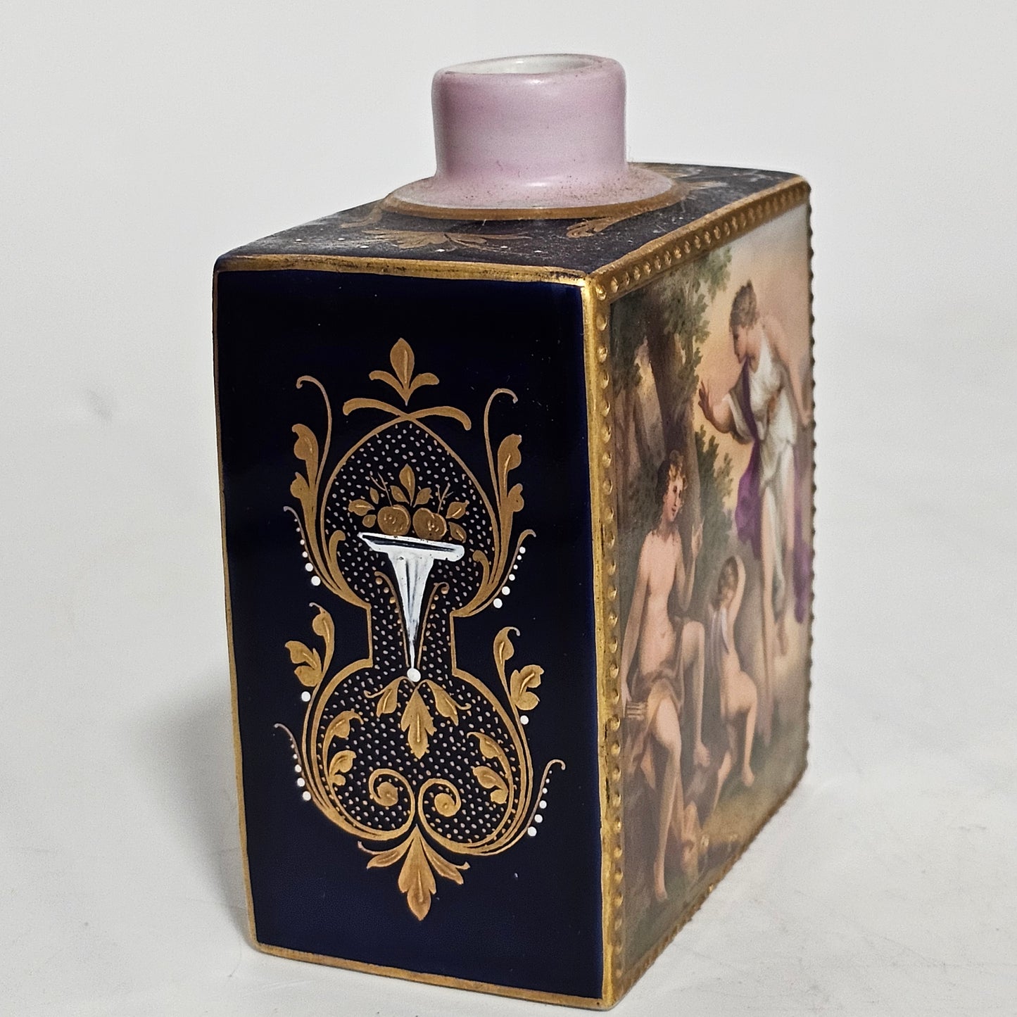 19thc Exquisitely Painted Royal Vienna Porcelain Bottle, Signed A.Heer - Lee Sherman Antiques