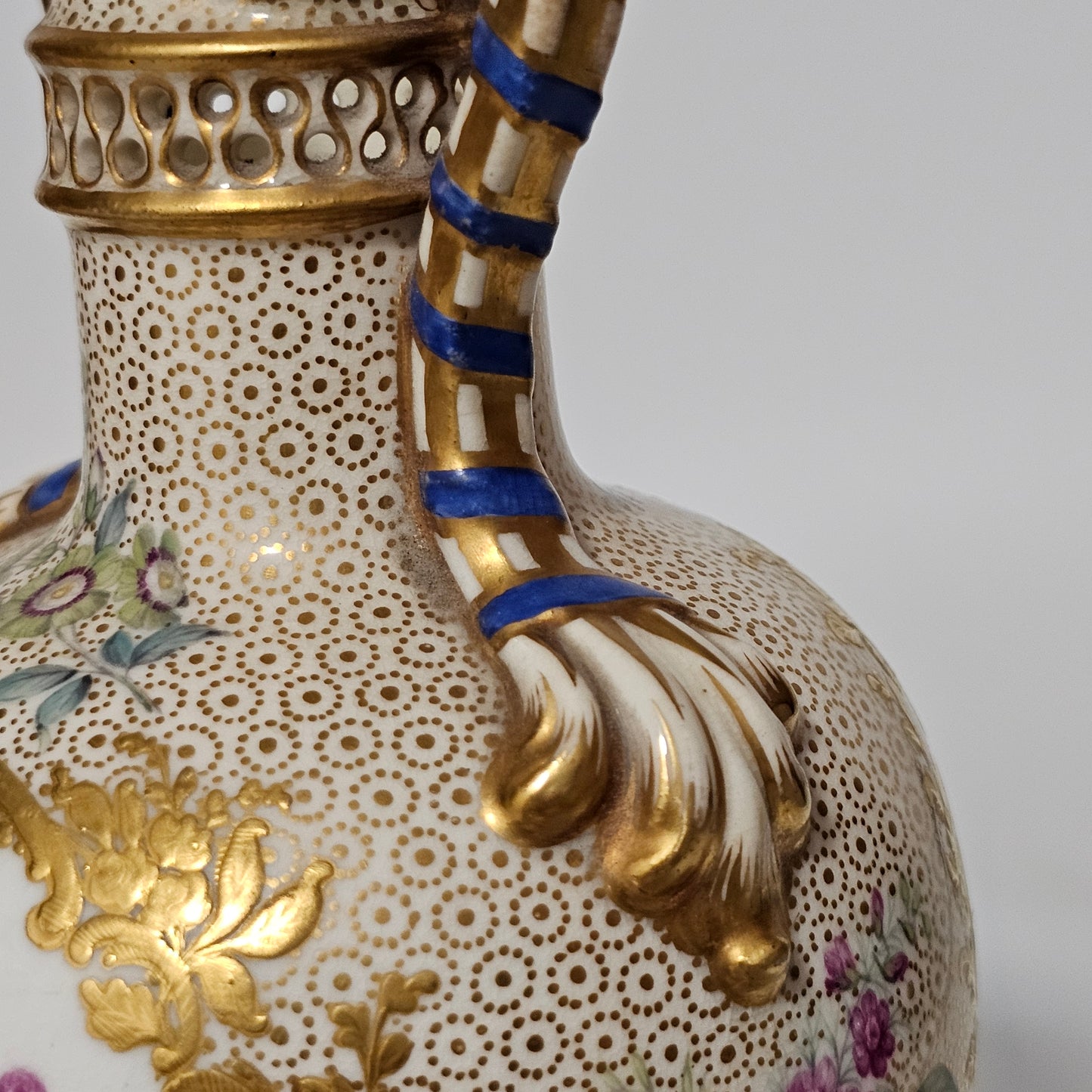 Stunning Pair Of Regency Derby Style Hand-painted Porcelain Vases, C.1810–1825 - Lee Sherman Antiques