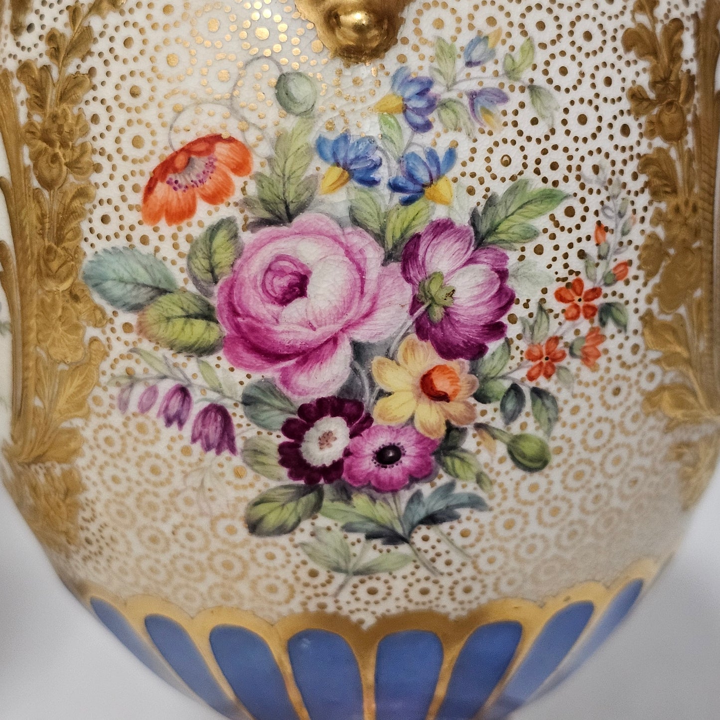 Stunning Pair Of Regency Derby Style Hand-painted Porcelain Vases, C.1810–1825 - Lee Sherman Antiques