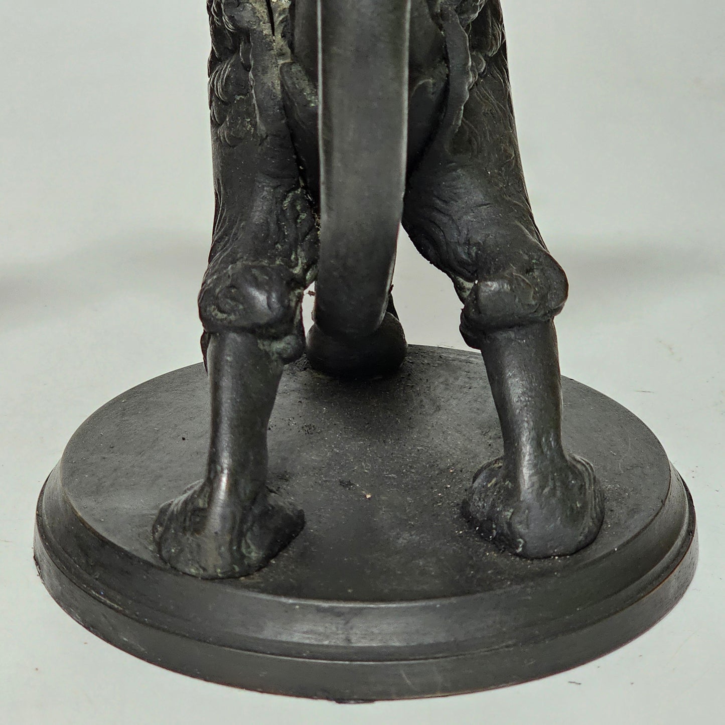 Fine Quality Heavy Bronze Griffin Chambersticks Late 19th/early 20thc - Lee Sherman Antiques